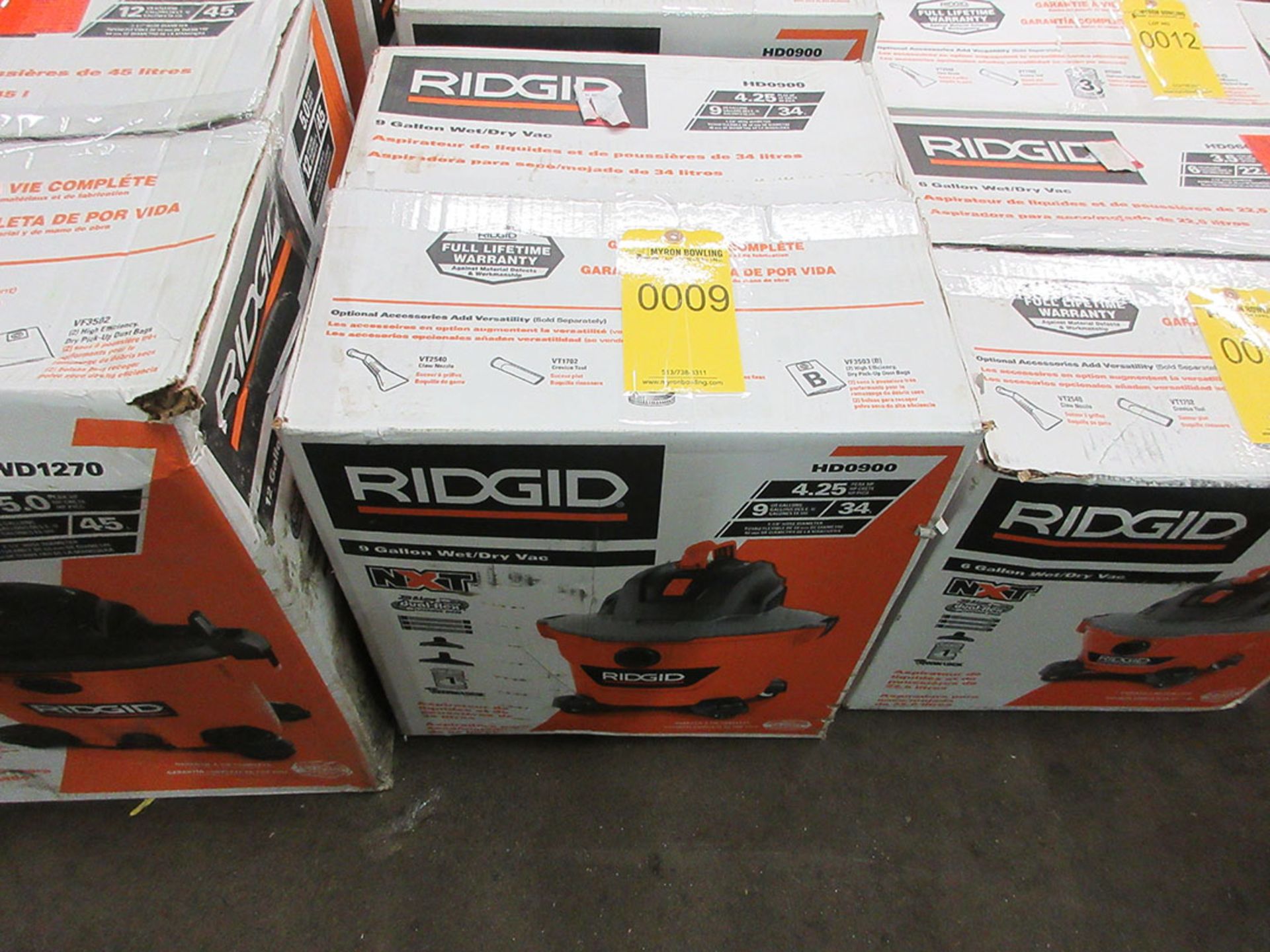 RIDGID 9-GALLON 4.25 HP WET/DRY VAC