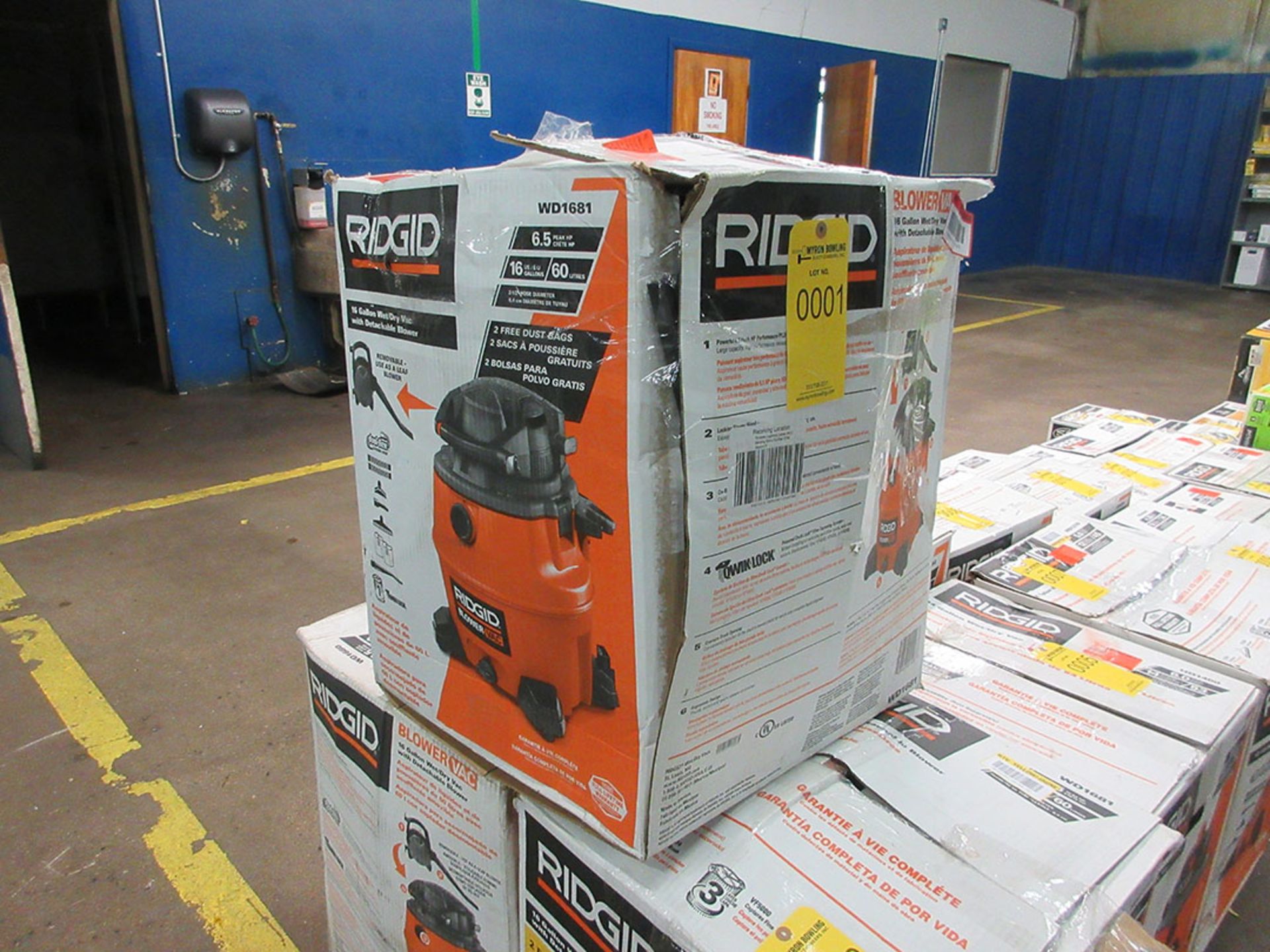 RIDGID 16-GALLON 6.5 HP WET/DRY VAC