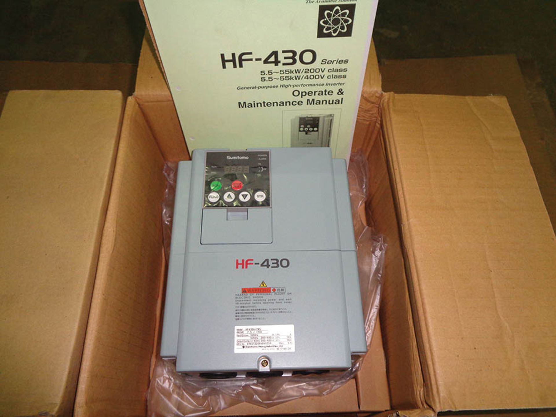 SUMITOMO HF-4304-7A5 ADJUSTABLE FREQUENCY DRIVES NEW IN BOX (X 2) - Image 2 of 2