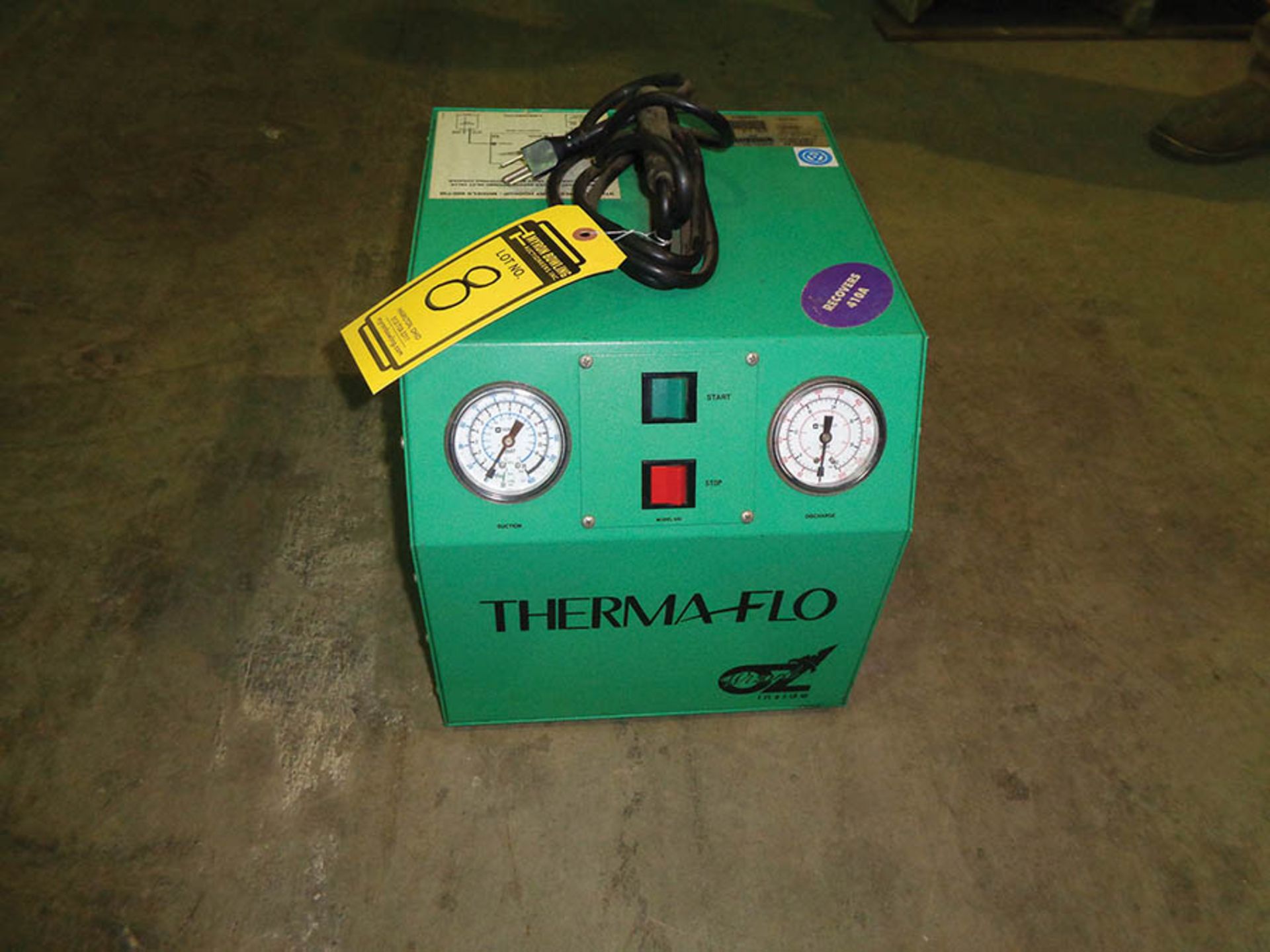 AMERICAN THERMA FLO MODEL 600 REFRIGERANT RECOVERY & RECYCLING SYSTEM