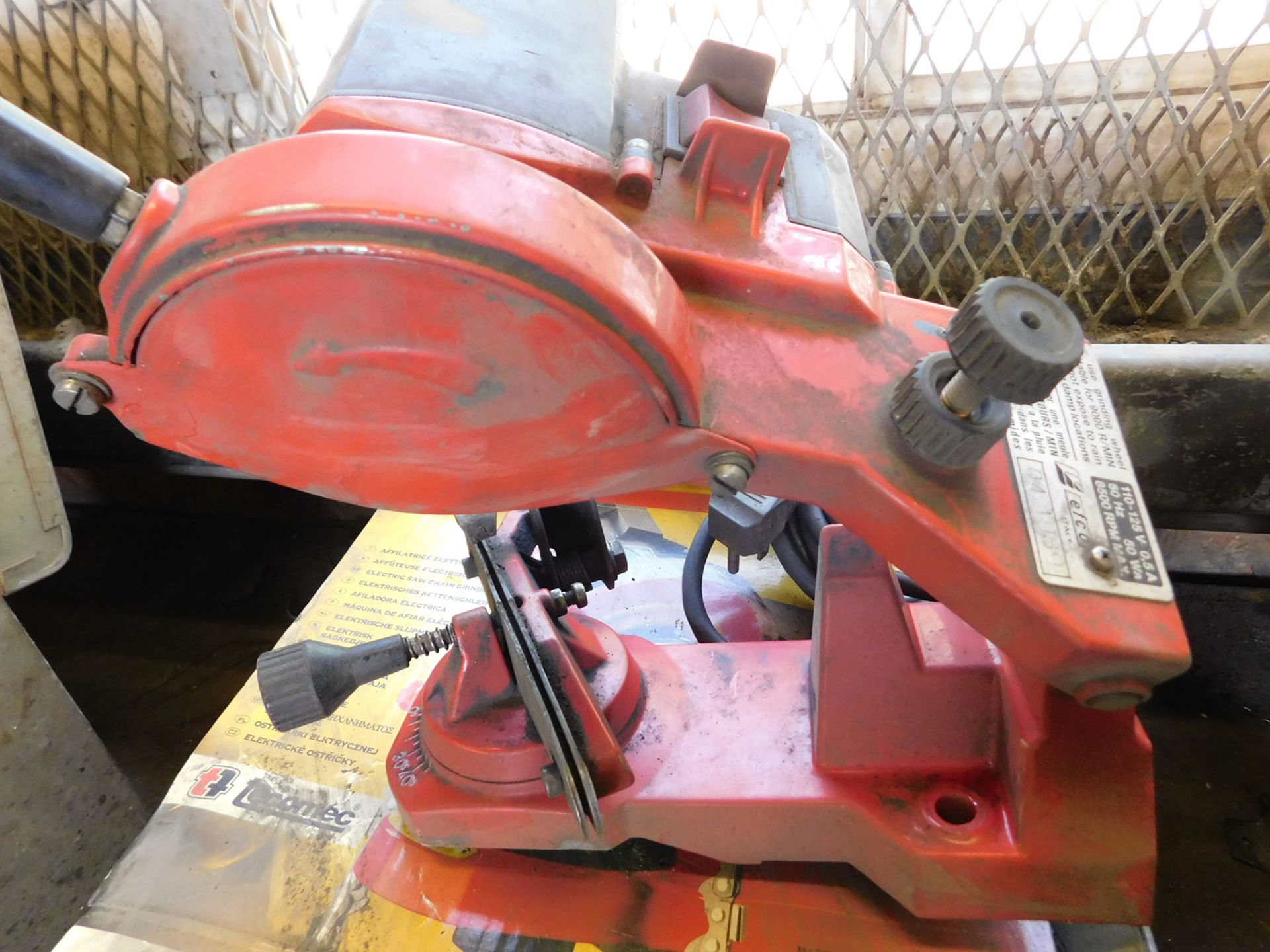 MID JOLLY ELECTRIC SAW CHAIN GRINDER; S/N 041989
