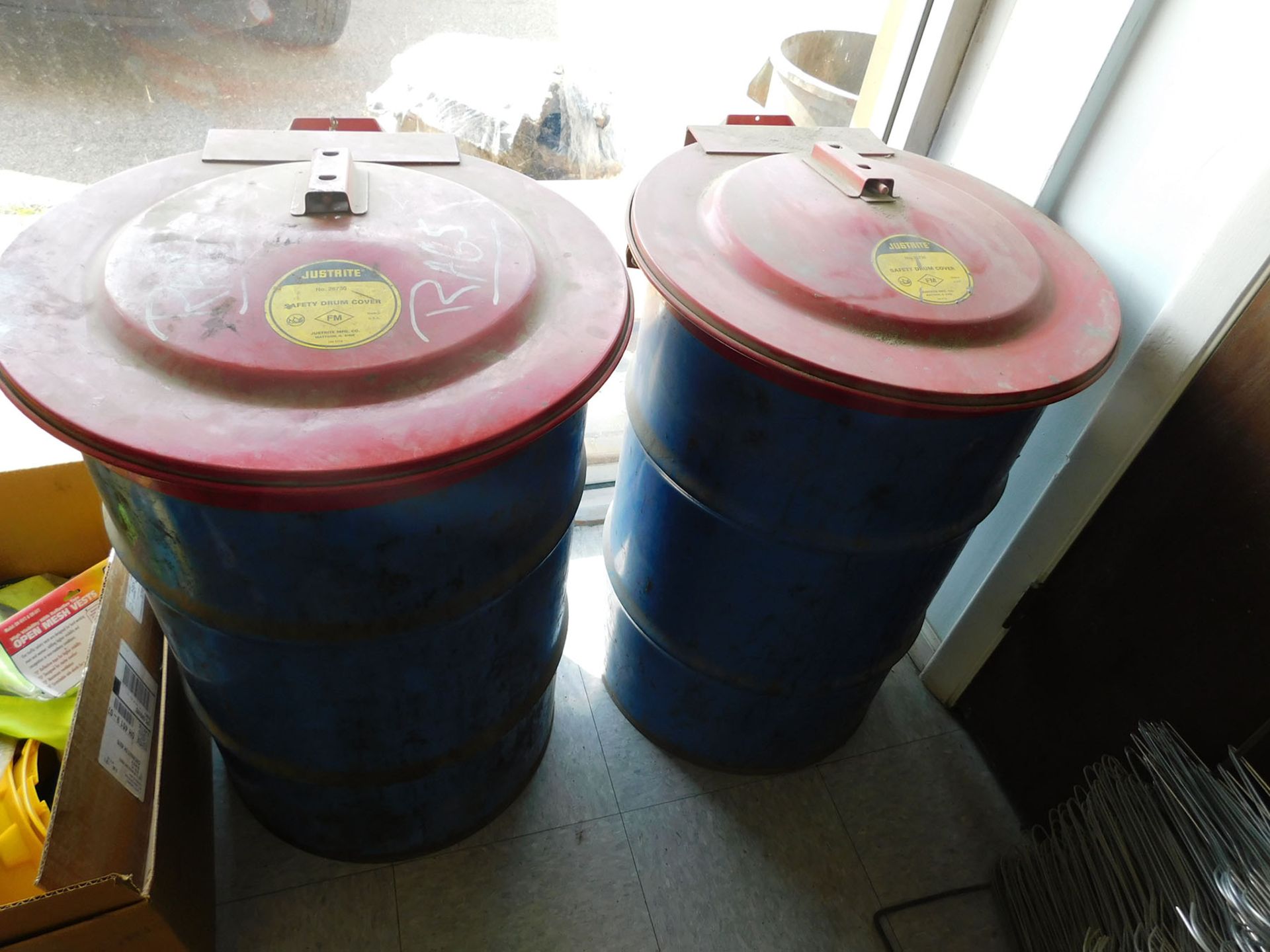 LOT OF (2) JUSTRITE DRUMS