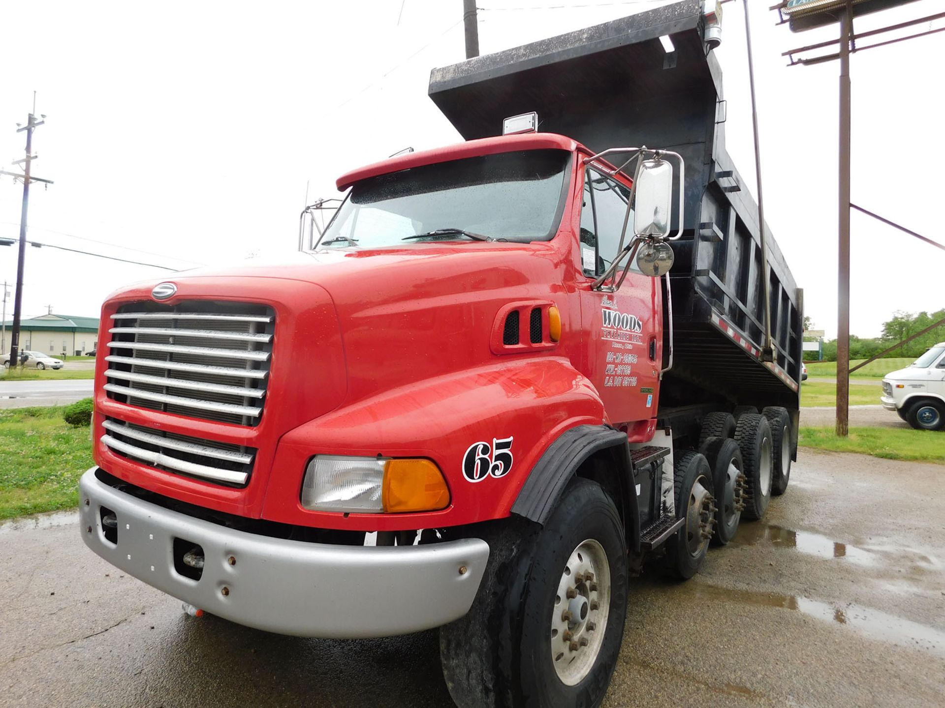 1999 STERLING FORD DUMP TRUCK; CUMMINS M-11, ROADRANGER 8-SPEED TRANSMISSION WITH DEEP REDUCTION,