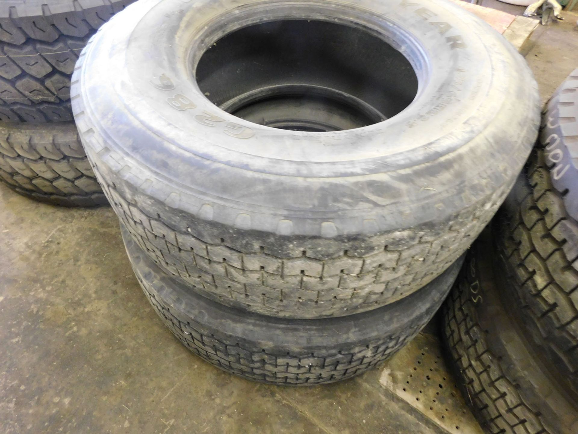 LOT OF (2) GOODYEAR TIRES; 425/65 R22.5