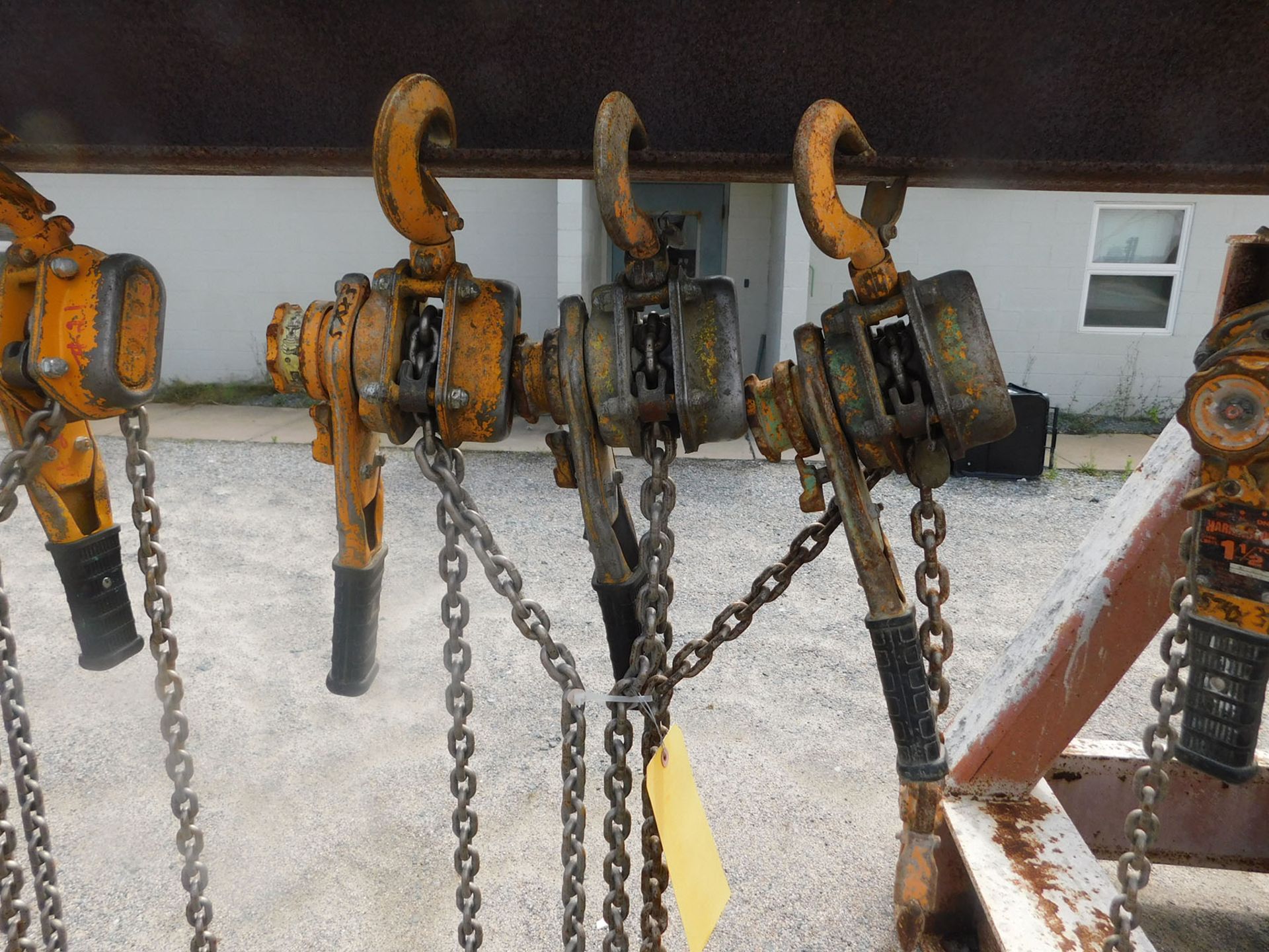 HARRINGTON HOIST INC. 1/2 TON CHAIN HOISTS (X3)