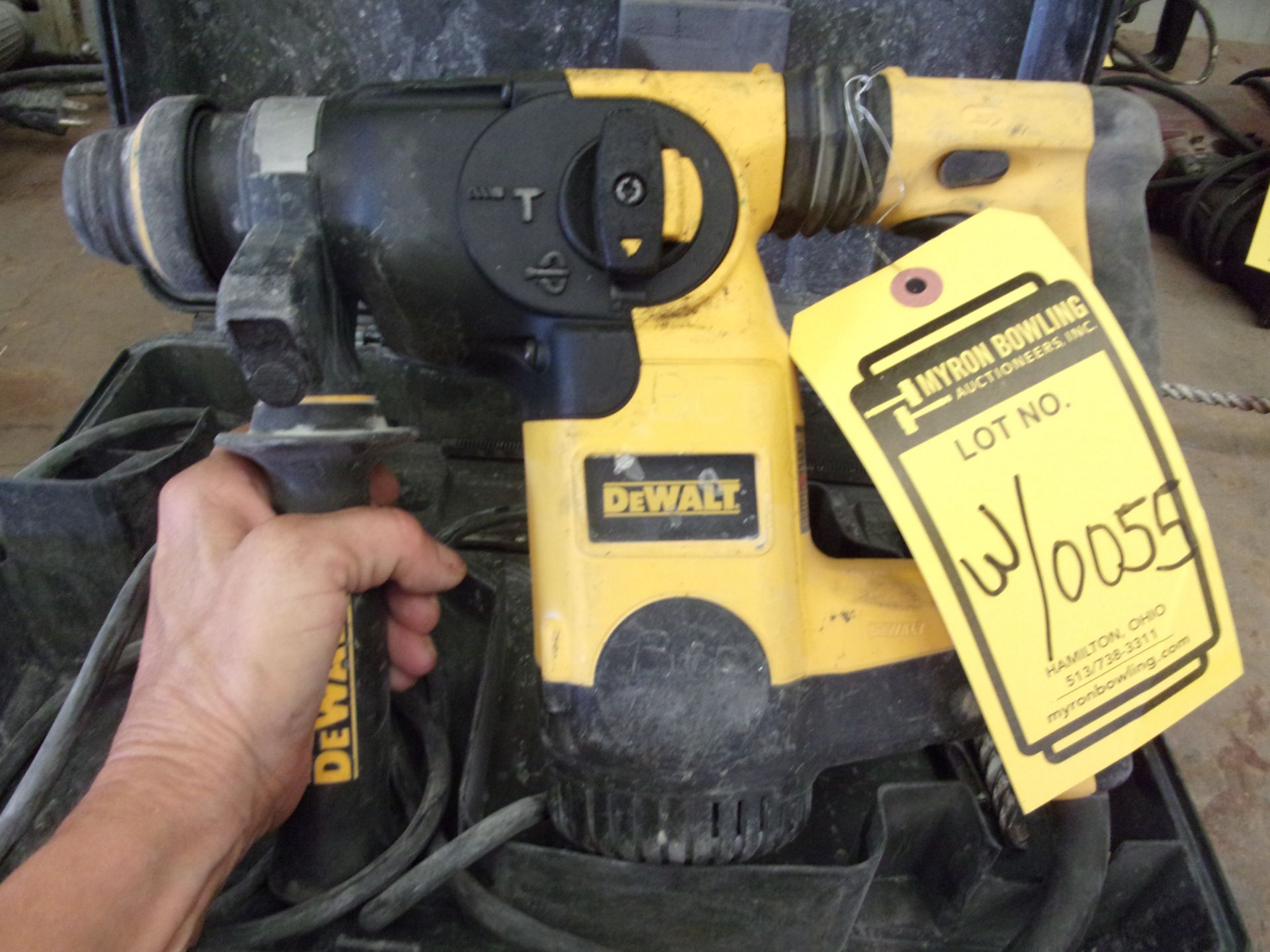 DEWALT ELECTRIC HAMMER DRILL WITH CASE & MISC. BITS; S/N 598850 - Image 2 of 3