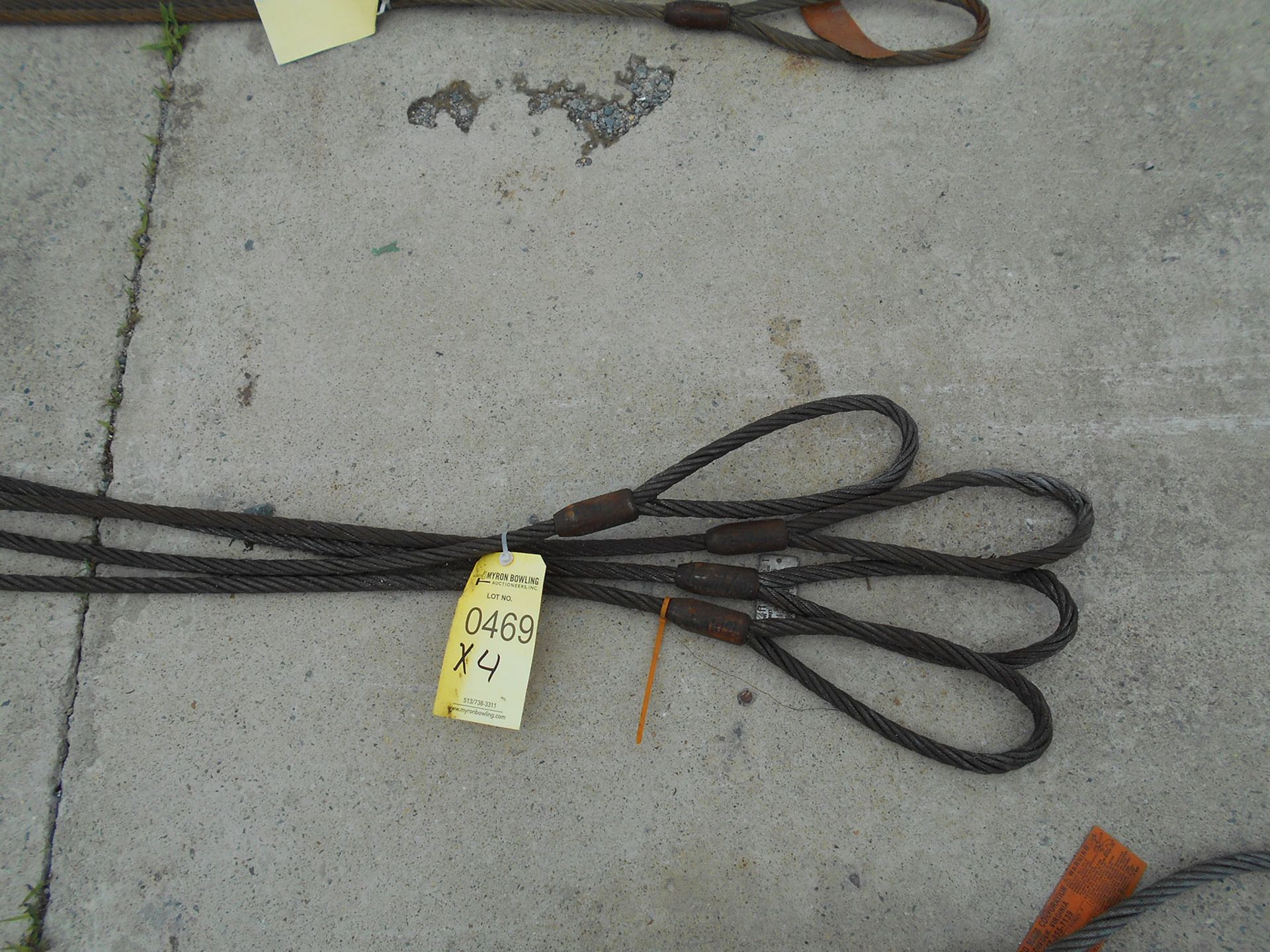 (4) HECO CABLE SLINGS; 5/8'' X 12'L