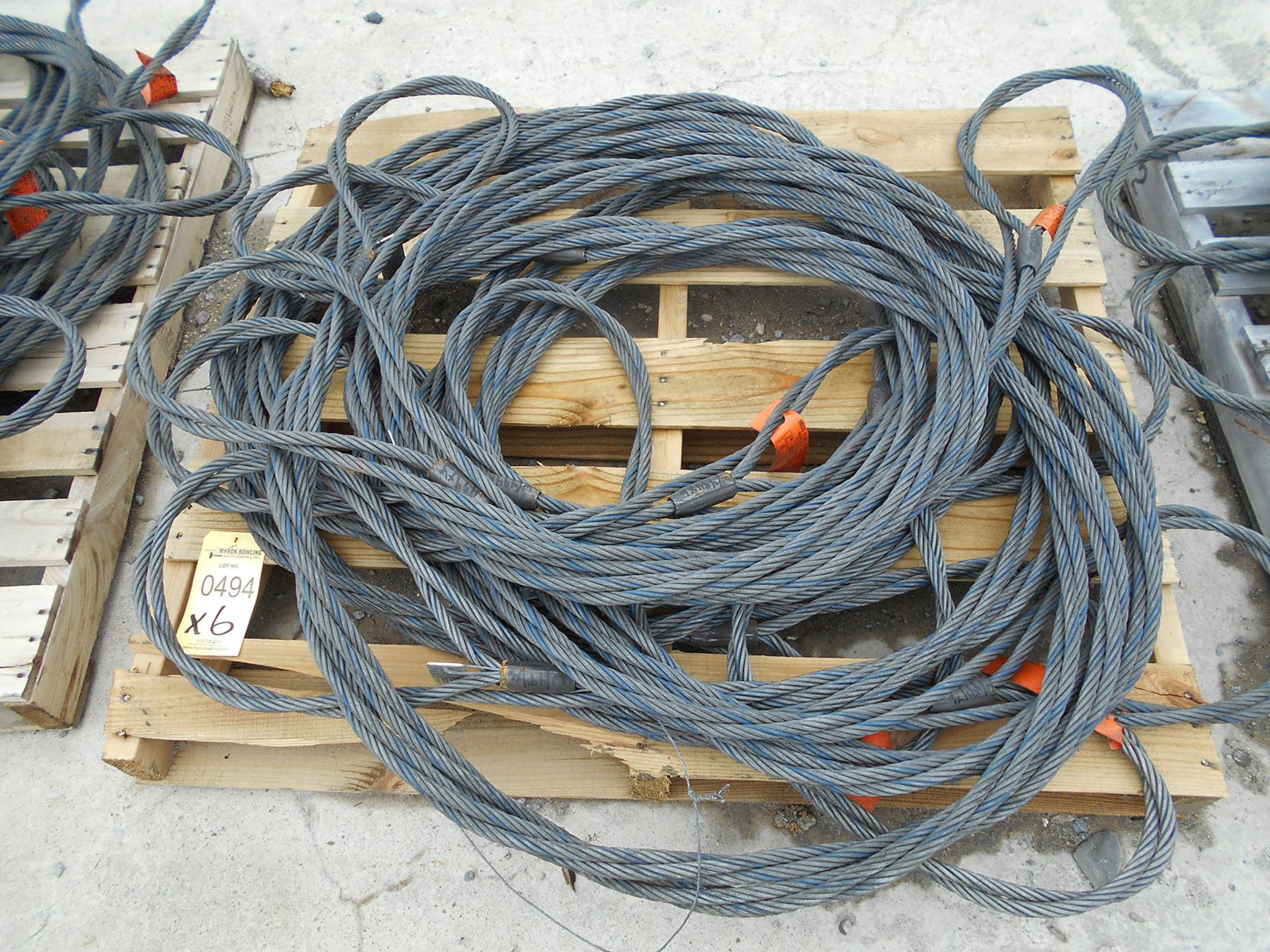 PALLET OF (6) HECO BRAIDED CABLE SLINGS; 1 1/8'' X 16'L (NEW) - Image 2 of 2