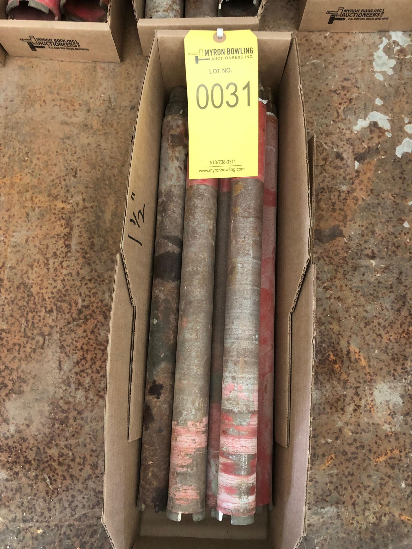 LOT OF HILTI WET CORE DRILL BITS; 1 1/2'' X 17 3/4''