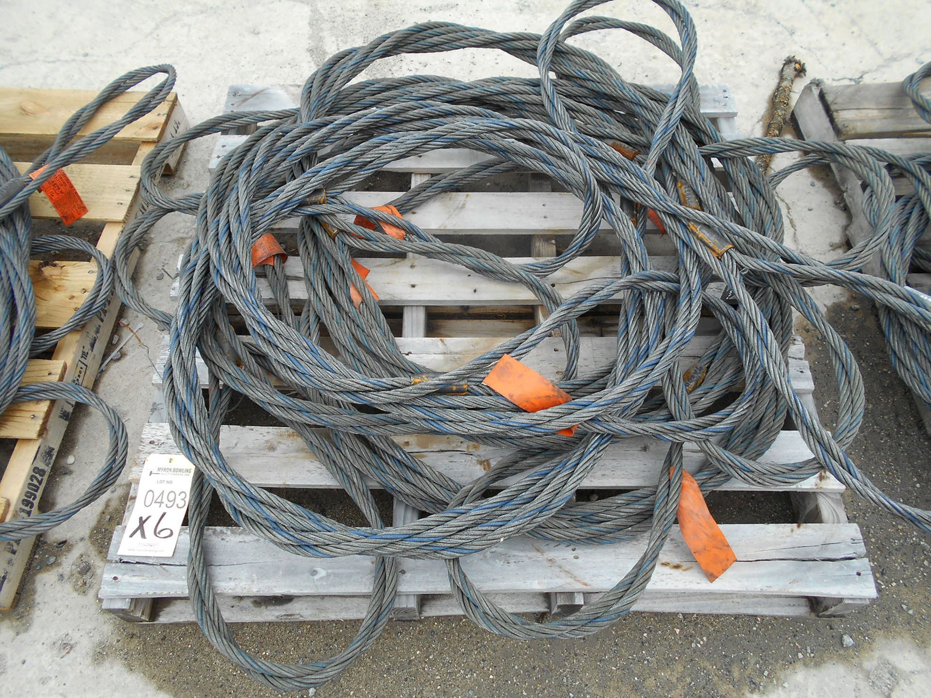 PALLET OF (6) HECO BRAIDED CABLE SLINGS; 1 1/8'' X 16'L (NEW)