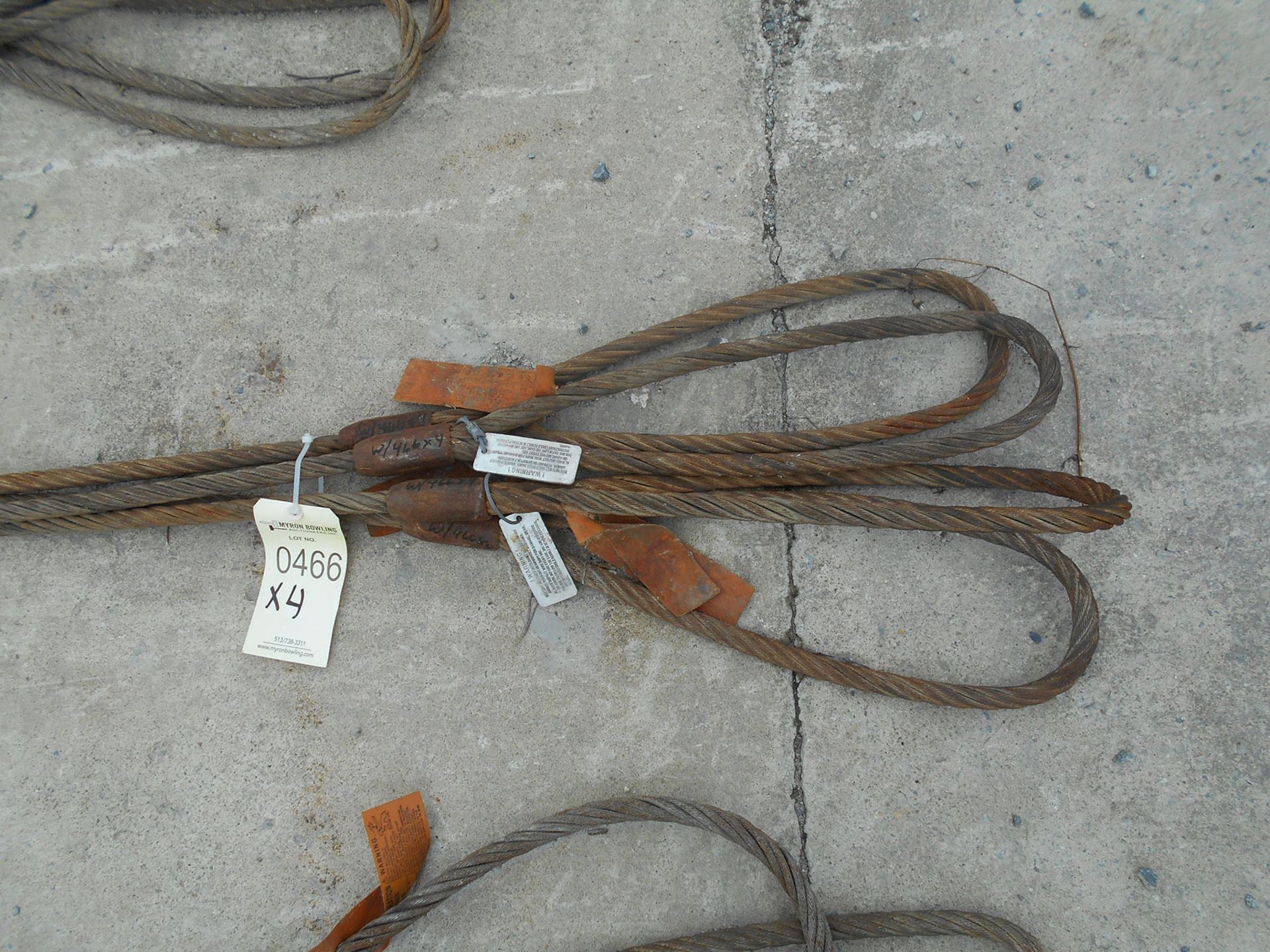 (4) HECO CABLE SLINGS; 3/4'' X 25'L
