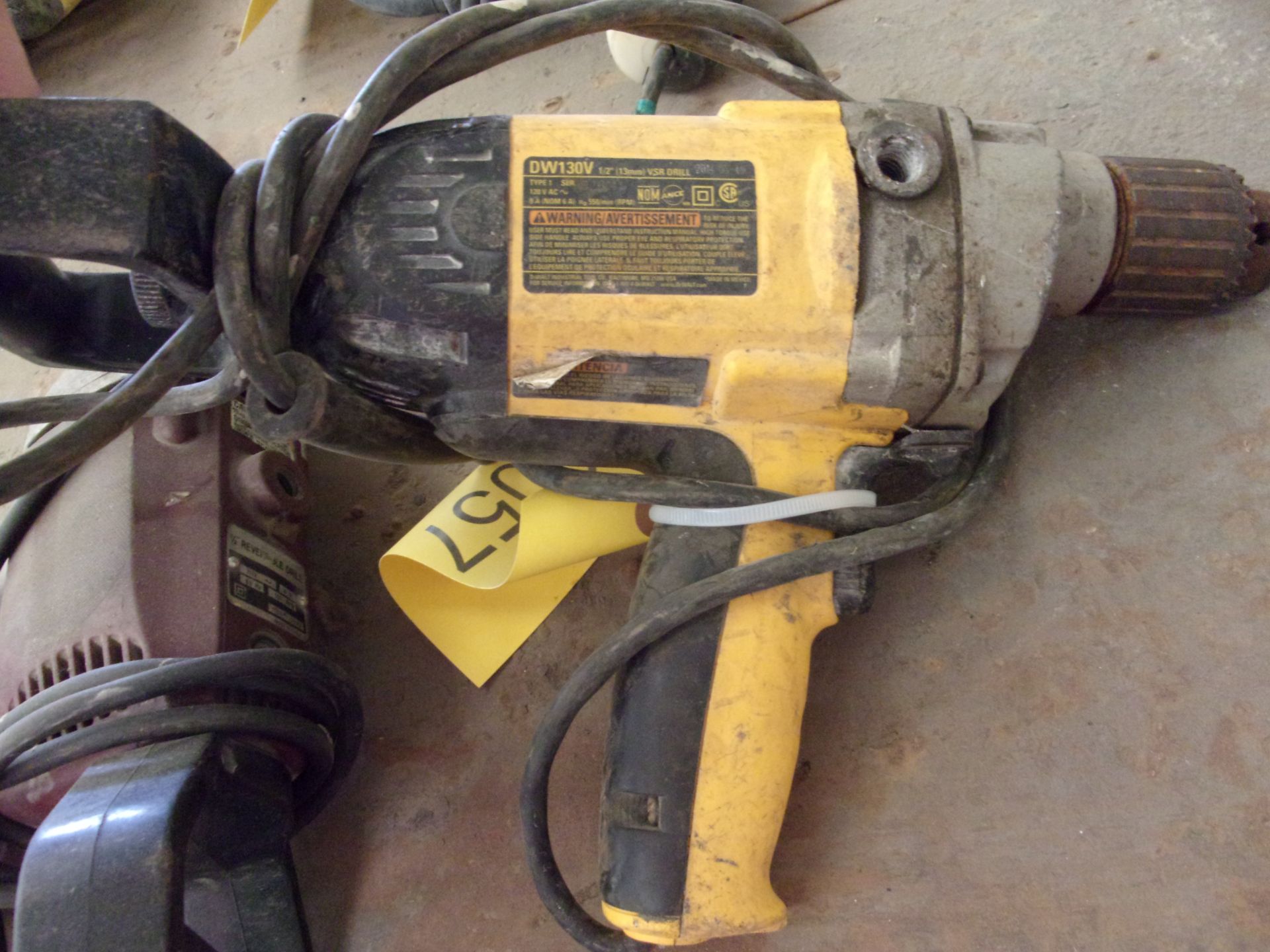 DEWALT ELECTRIC 1/2'' VSR DRILL; 130V - Image 2 of 2