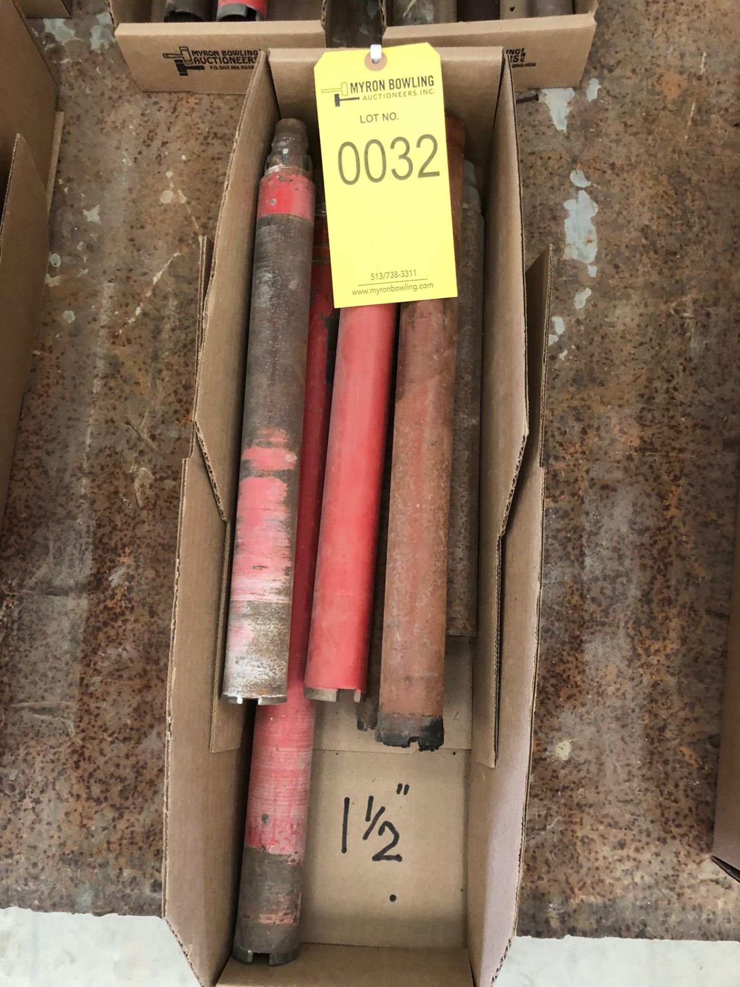 LOT OF HILTI WET CORE DRILL BITS; 1 1/2'' X 13''