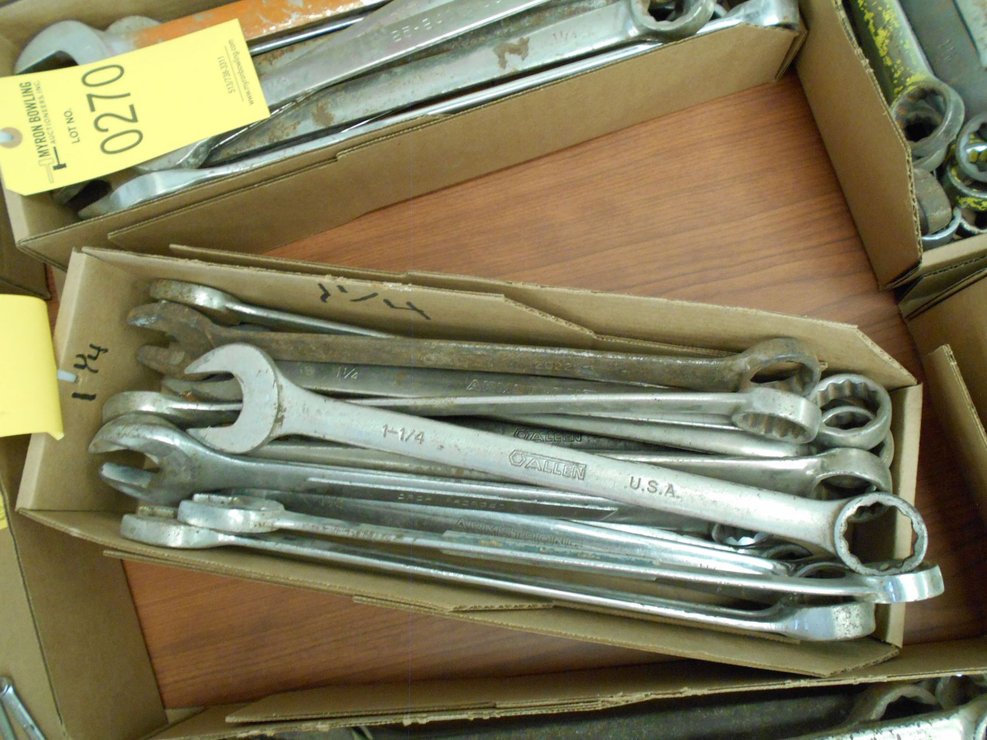 LOT OF 1 1/4'' COMBO WRENCHES - Image 2 of 2