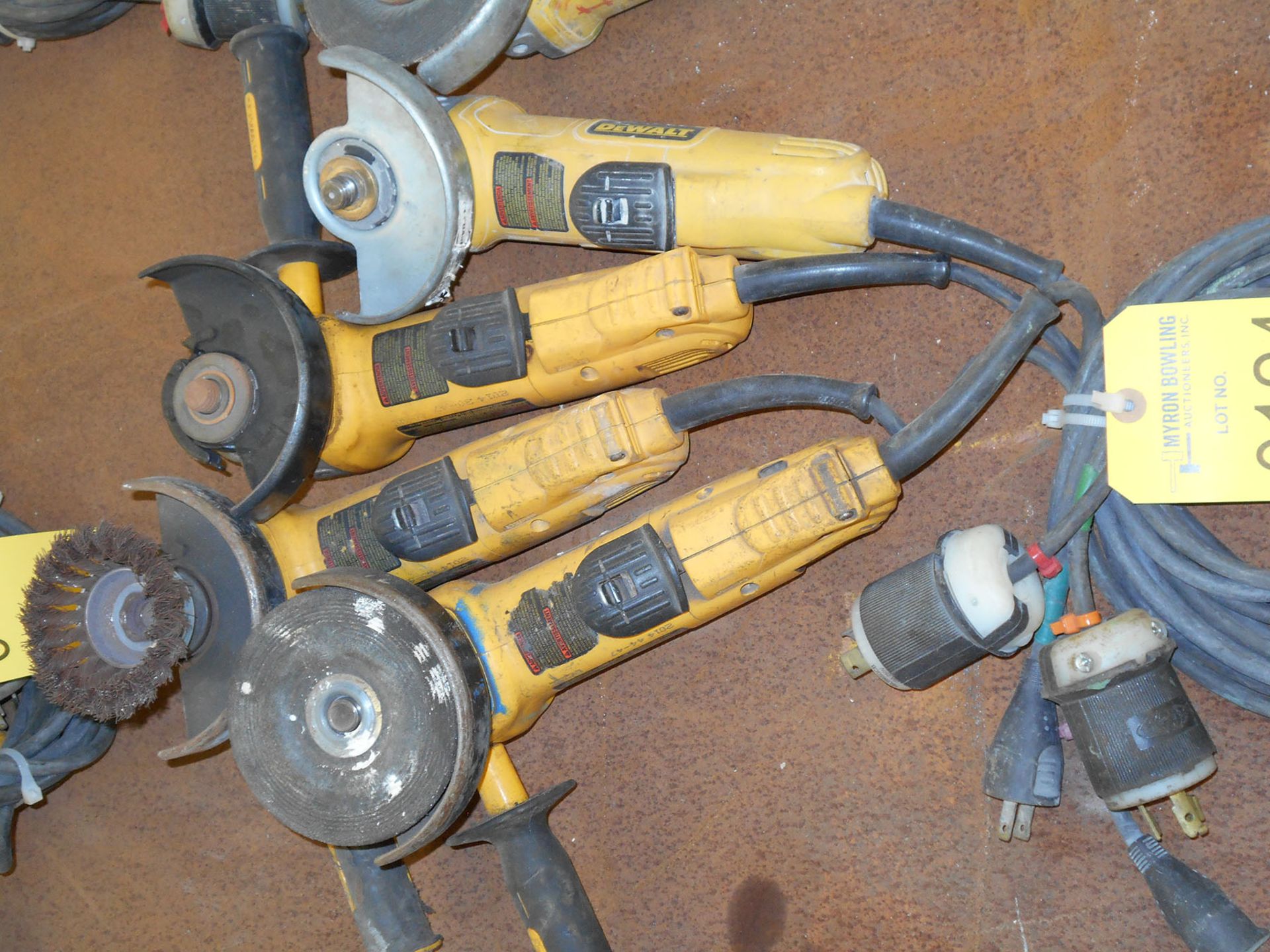 (4) DEWALT 4 1/2'' ANGLE GRINDERS; TYPE 2