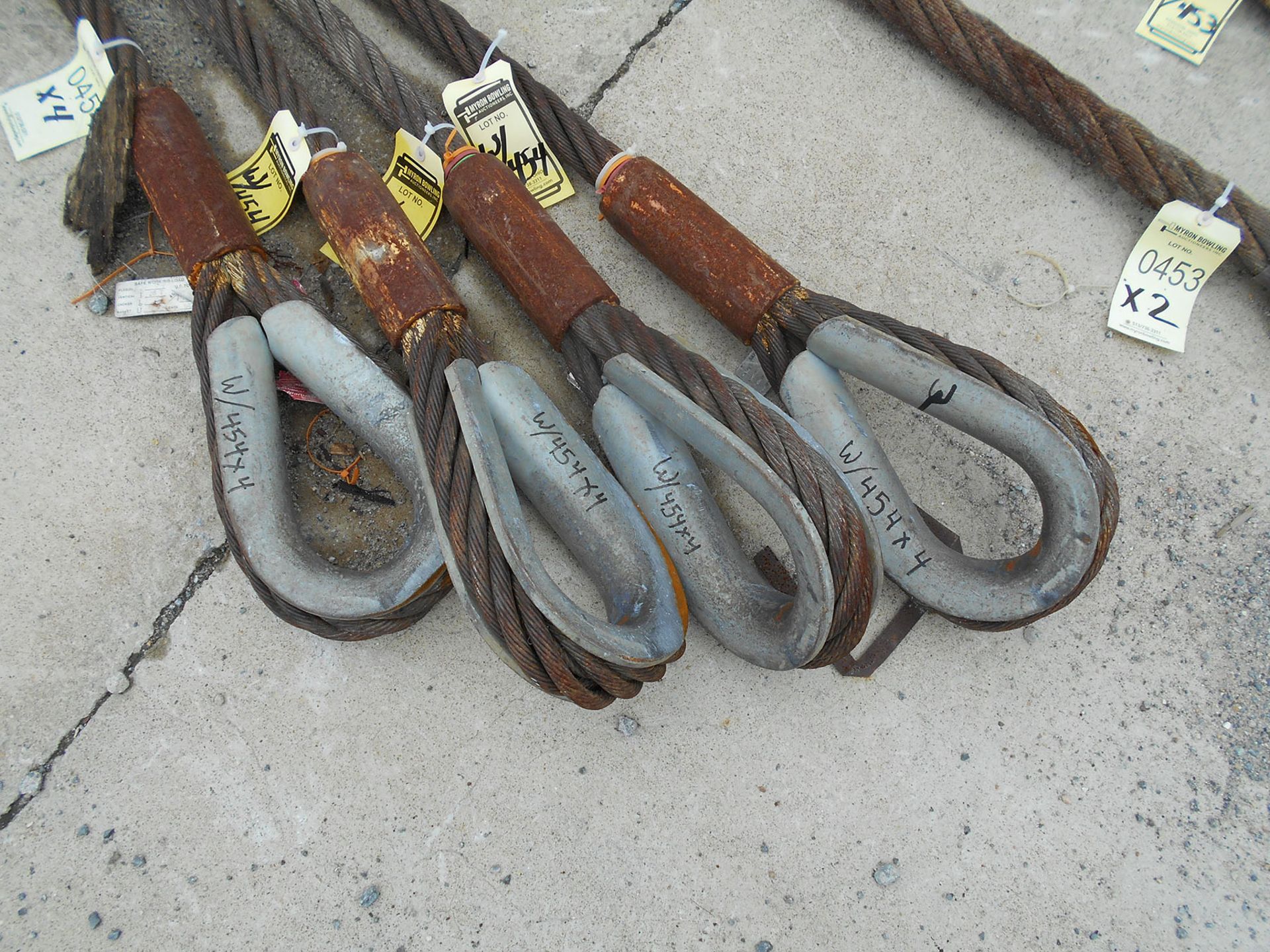 (4) HECO CABLE SLINGS; 1 3/4'' X 60'L