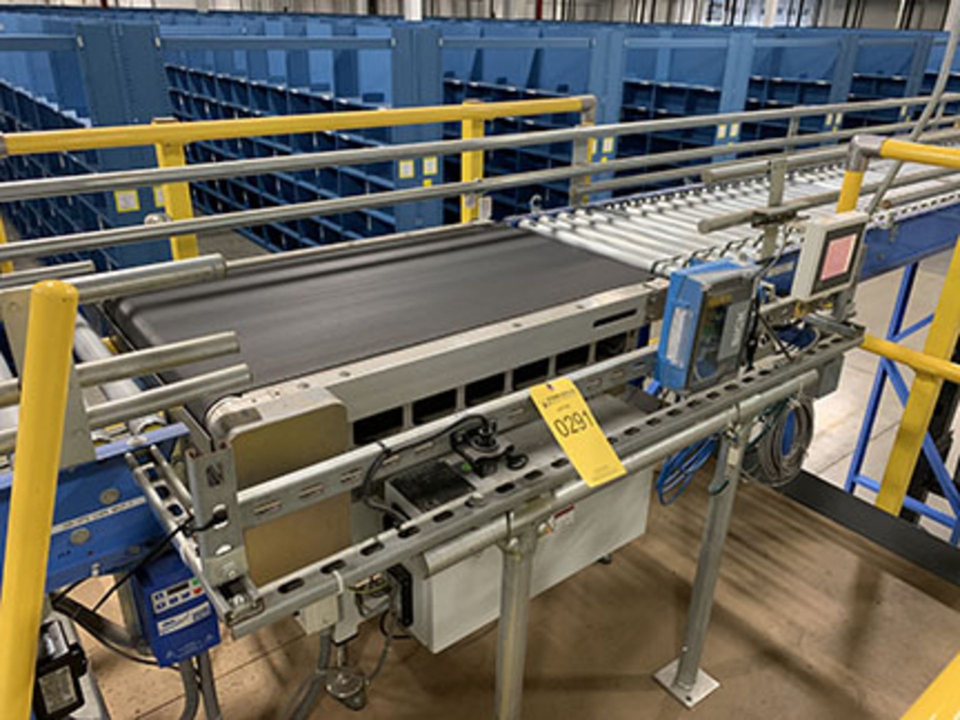 2012 OSC CHECK WEIGHTERS GMBH IN-LINE CONVEYOR SCALE; 130 LBS. MAX CAPACITY, TYPE EC, S/N