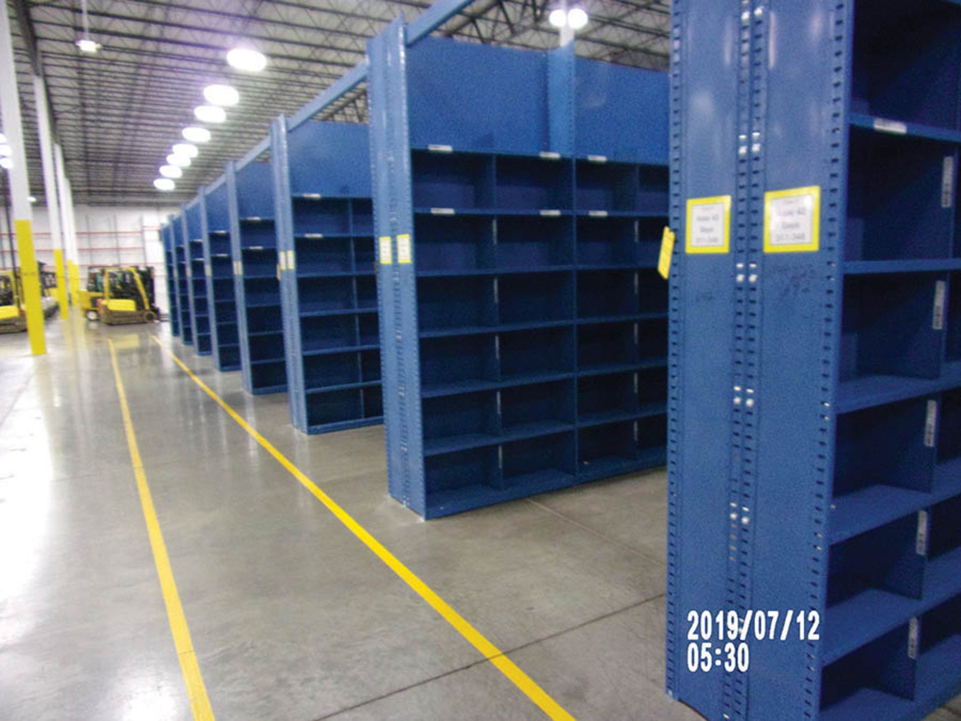 (42) SECTIONS OF HALLOWELL HI-TECH BOLTLESS SHELVING WITH DIVIDERS - Image 2 of 2