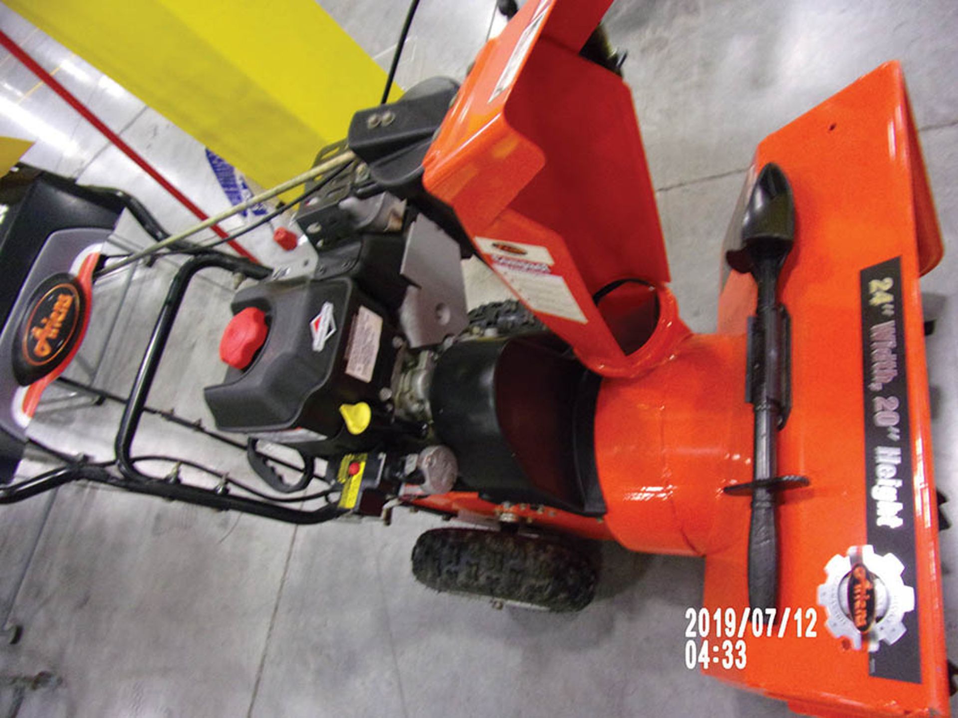 ARIENS COMPACT 24 SELF PROPELLED GAS SNOWBLOWER; 24'' WIDTH, 20'' HEIGHT, ELECTRIC START, 205 CC - Image 2 of 2
