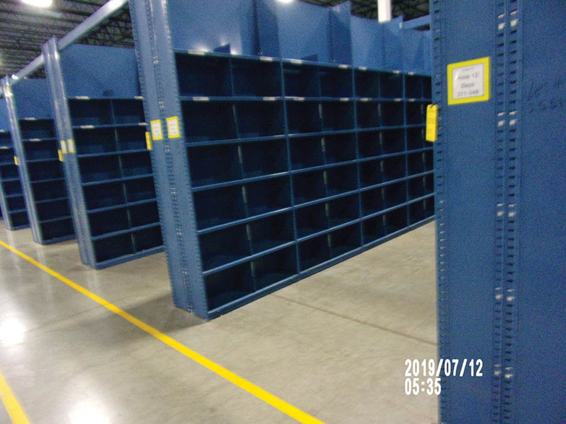 (88) SECTIONS OF HALLOWELL HI-TECH BOLTLESS SHELVING WITH DIVIDERS - Image 2 of 2