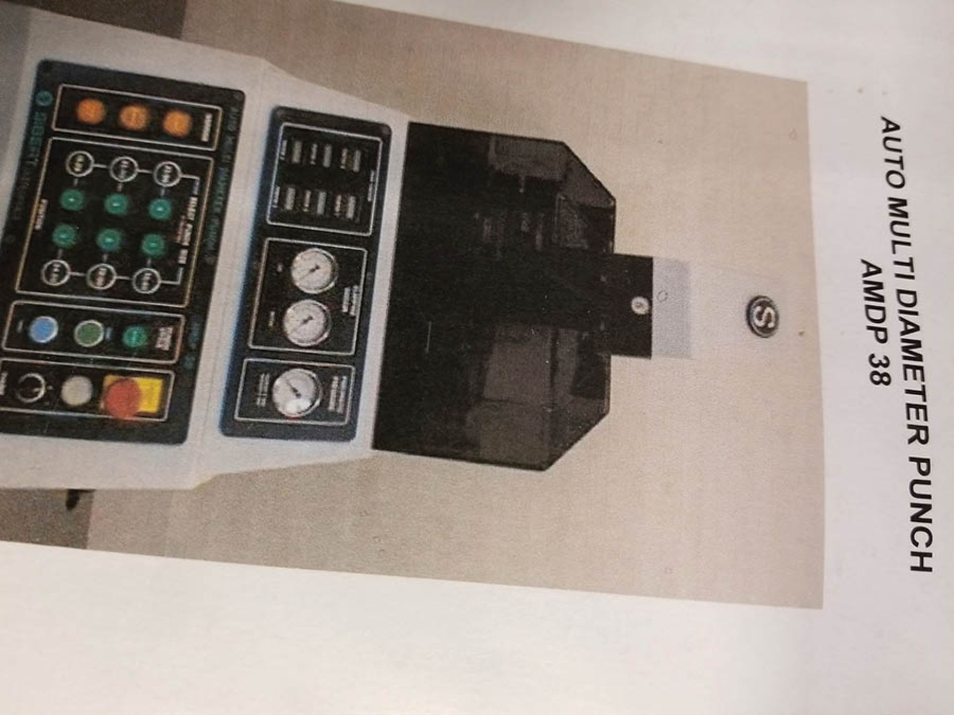 SIBERT AMDP-38 MULTI DIAMETER CENTER HOLE PUNCH; S/N 33, 6-STATION - Image 3 of 3