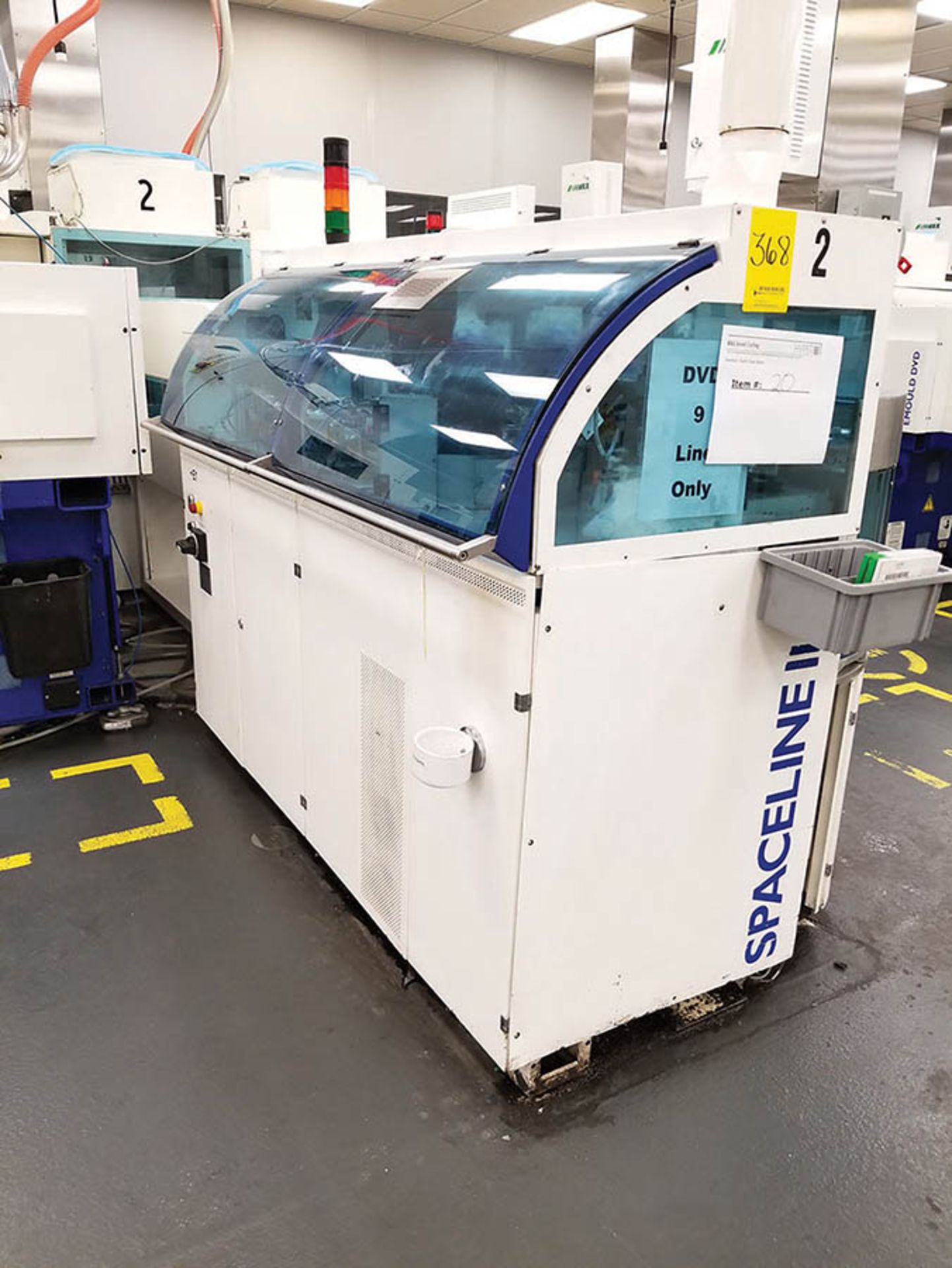 SINGULUS SPACELINE II HD DVD FINISHING UNIT; S/N 3861305, 2005, SINGULUS V METALLIZER WITH SPUTTER