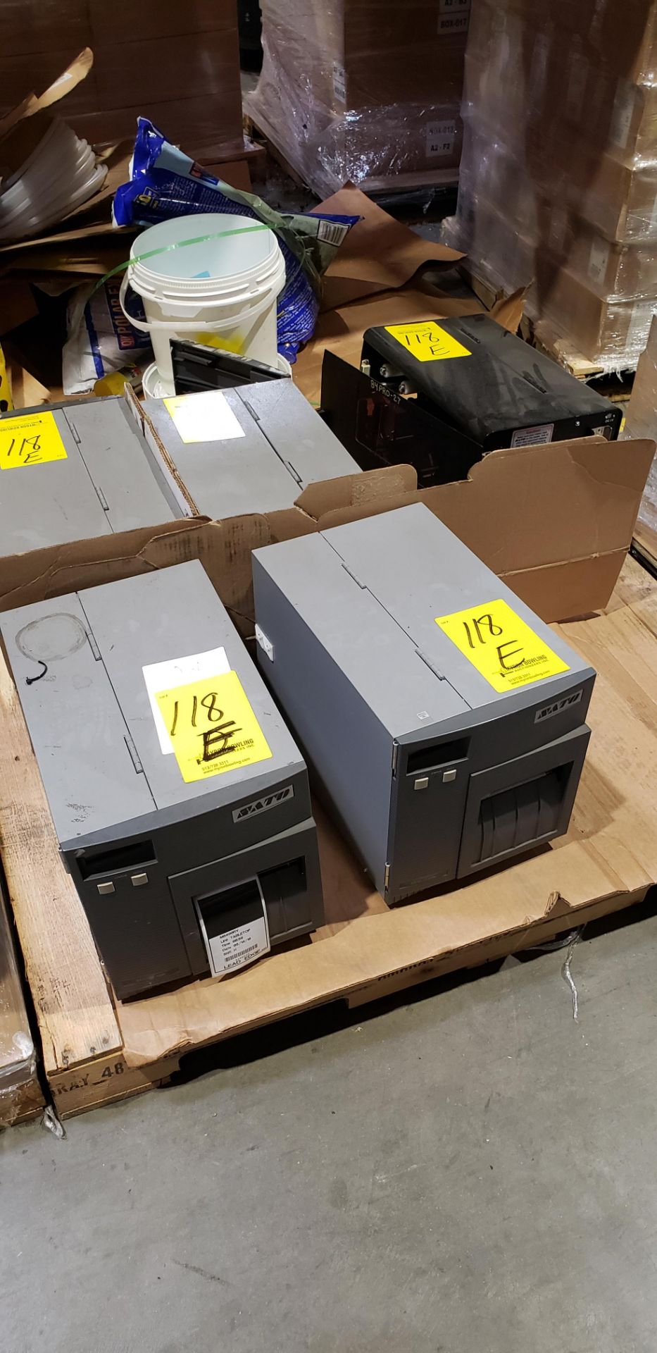 (5) SATO LABEL PRINTERS