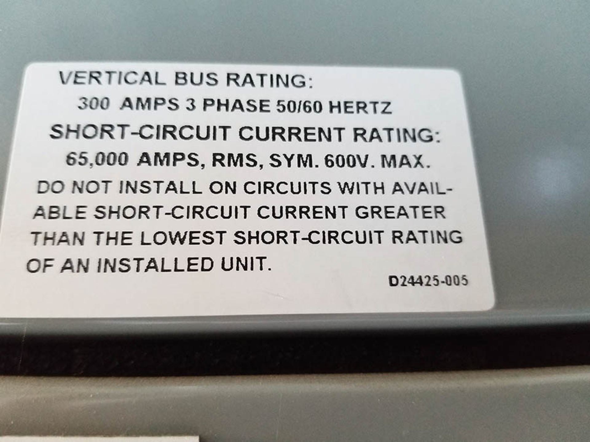 PDC-22 CONTENTS / SIEMENS 8 COLUMN, 6 BUCKET MCC UNIT, 800 HOR. BUS RATING, 300 VERT. BUS RATING, - Image 17 of 33