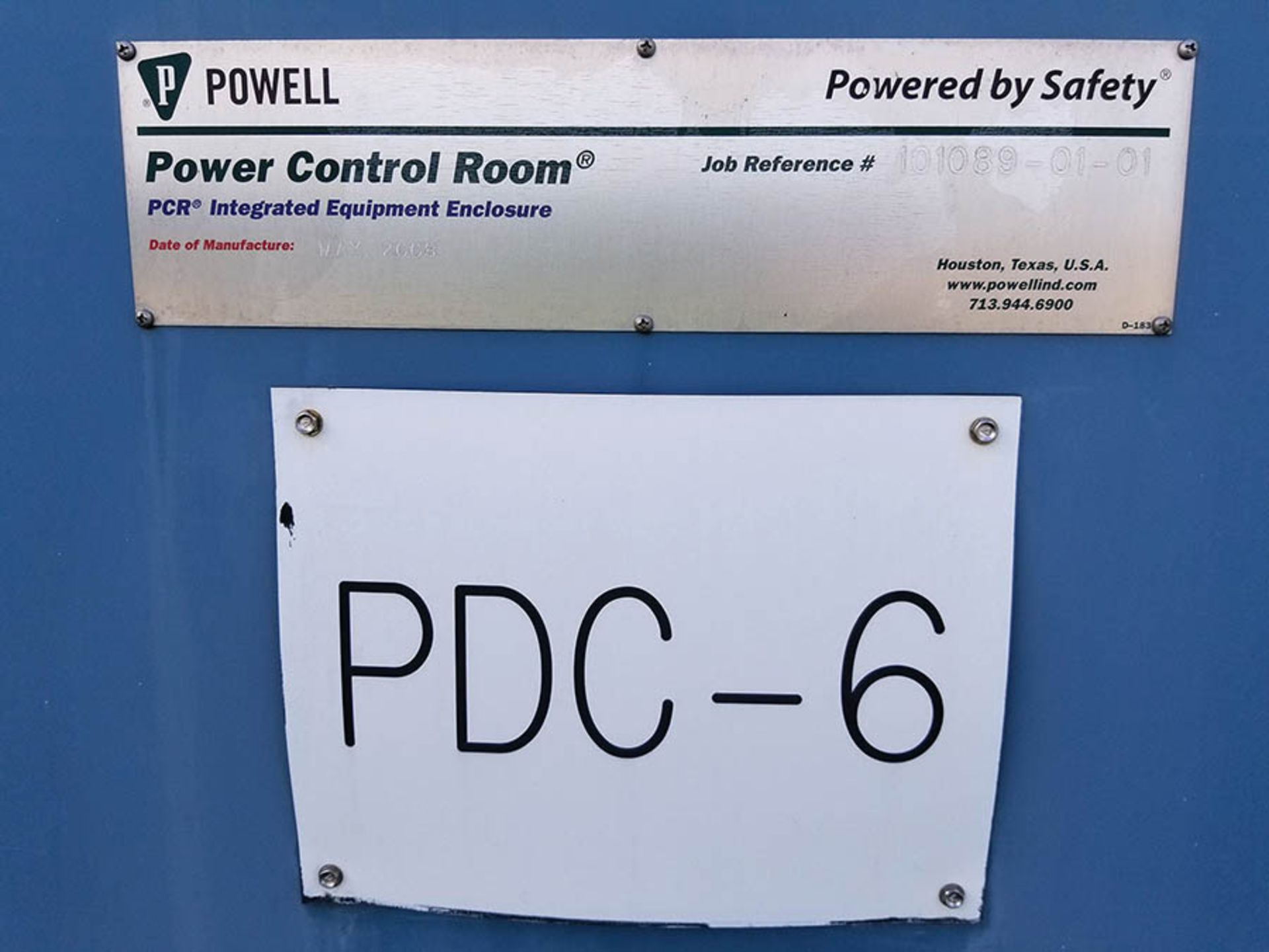 CONTENTS OF: PDC-6 / 2008 POWELL 18' X 24' MODULAR POWER CONTROL ROOM MARC CLIMATE CONTROL - Image 2 of 9