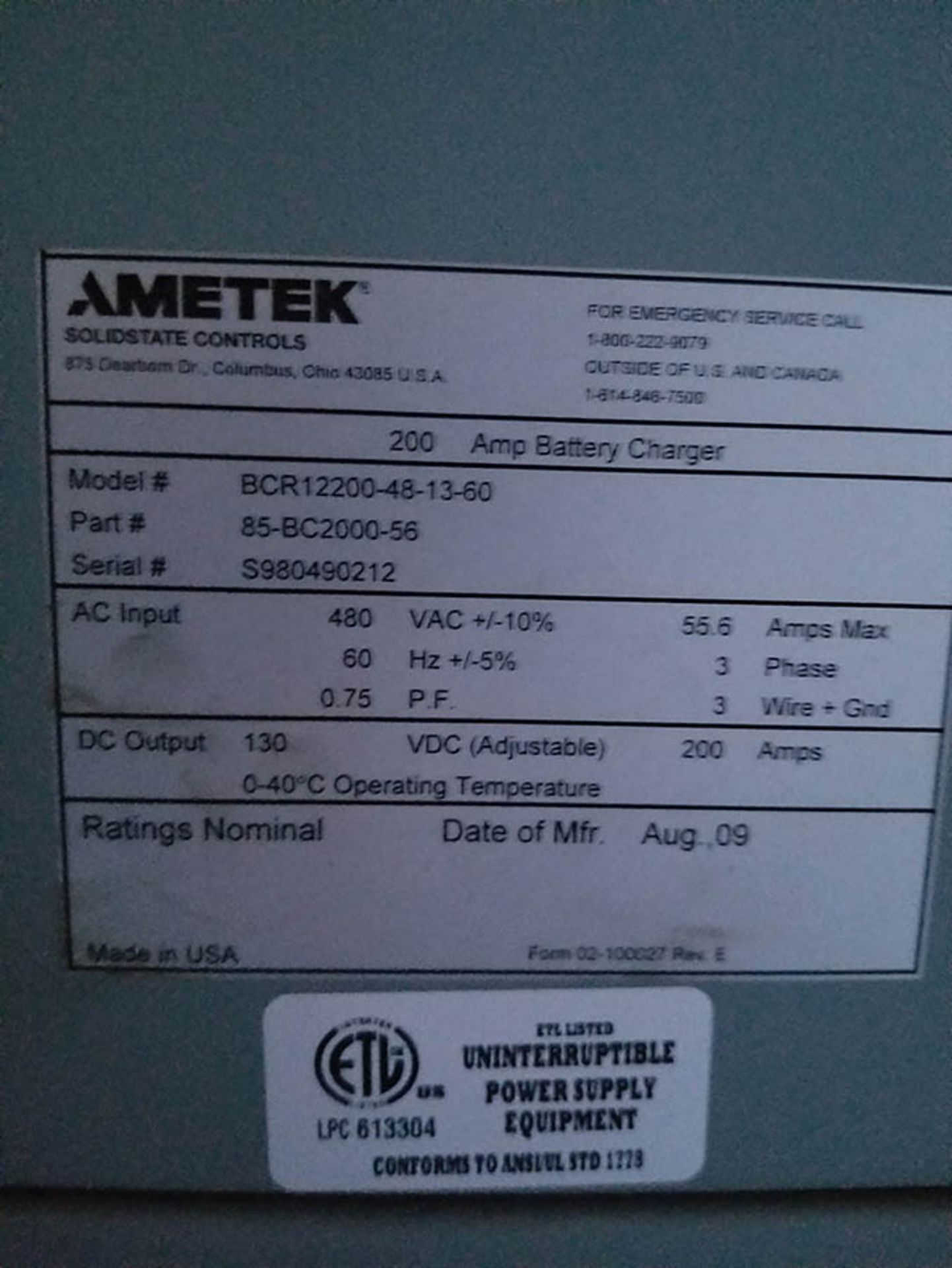 PDC-20 CONTENTS / SIEMENS 8 COLUMN, 6 BUCKET MCC UNIT, 800 HOR. BUS RATING, 300 VERT. BUS RATING, - Image 28 of 32