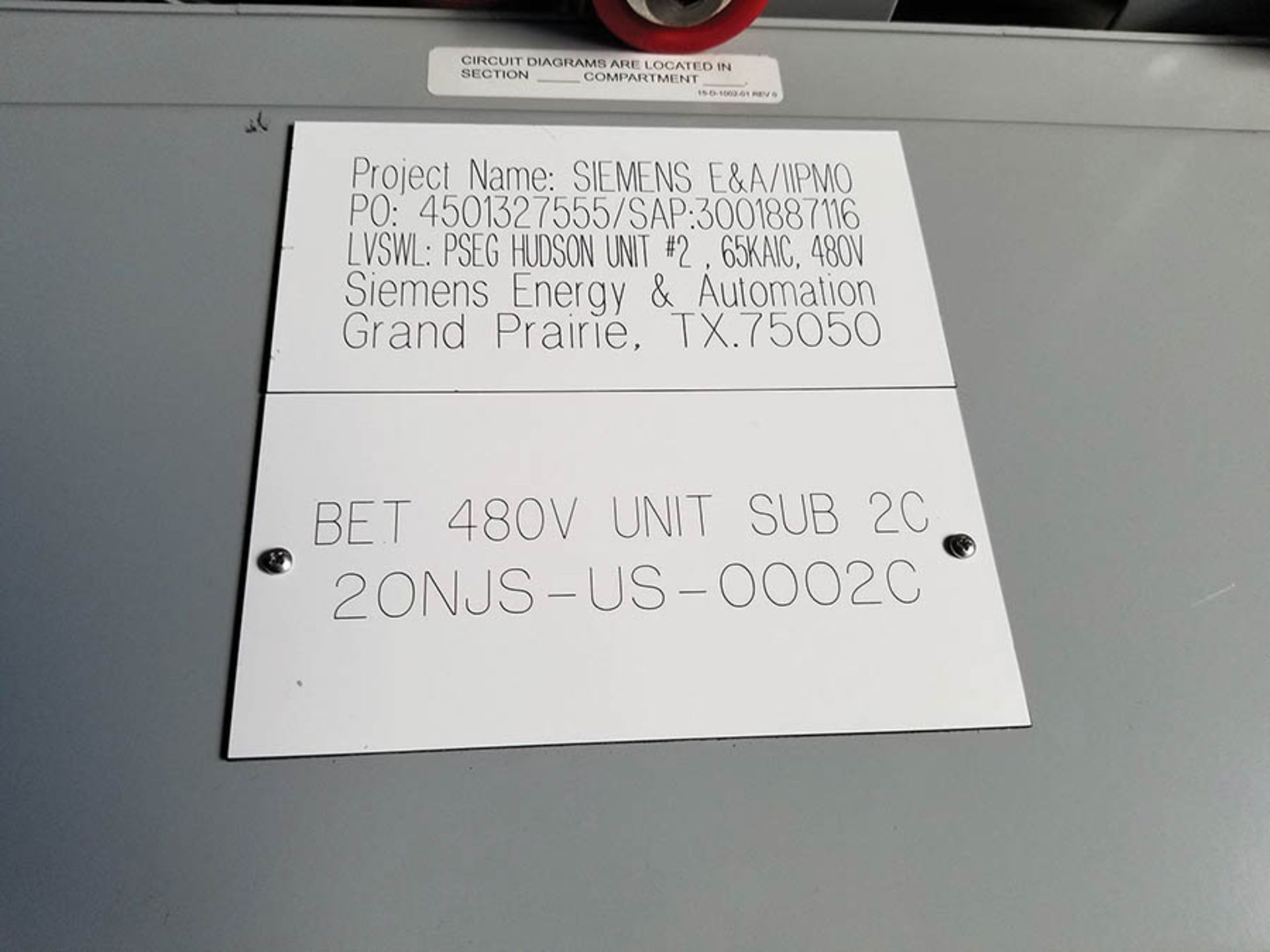 PDC-20 CONTENTS / SIEMENS 8 COLUMN, 6 BUCKET MCC UNIT, 800 HOR. BUS RATING, 300 VERT. BUS RATING, - Image 3 of 32