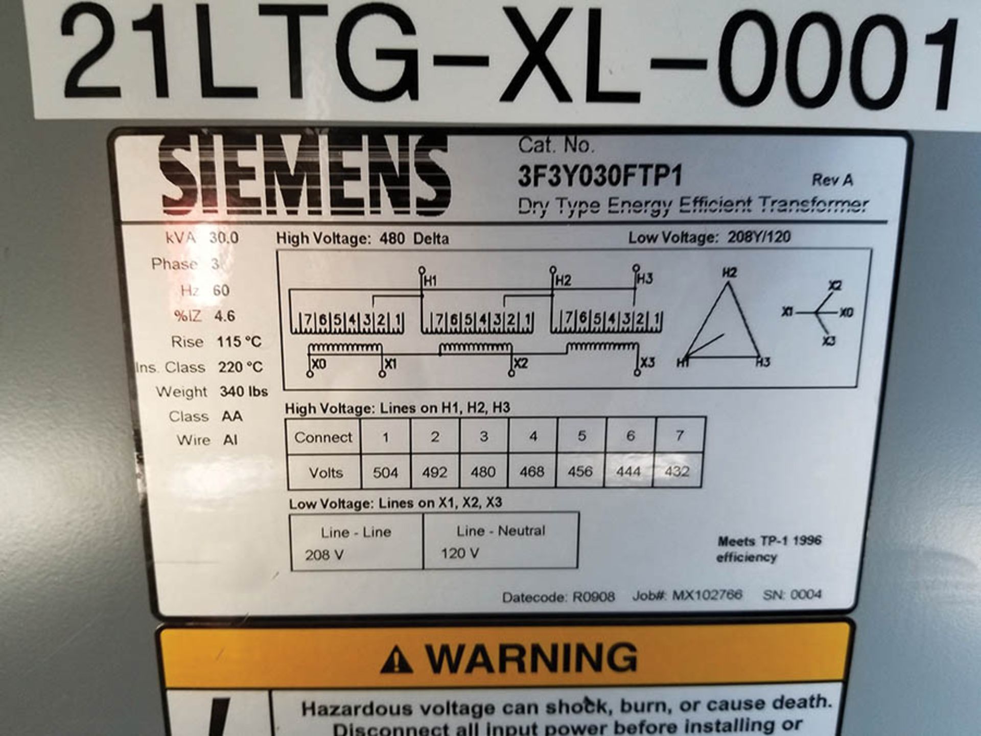 PDC-21 CONTENTS / SIEMENS 8 COLUMN, 6 BUCKET MCC UNIT, 800 HOR. BUS RATING, 300 VERT. BUS RATING, - Image 6 of 32