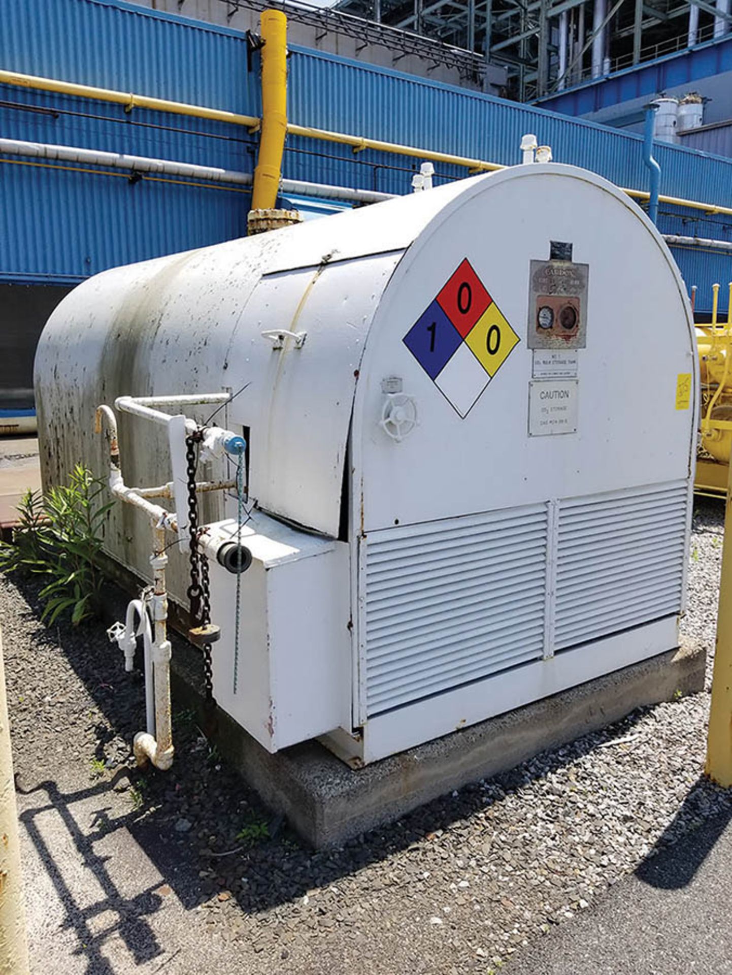 CARDOX FIRE EXTINGUISHING SYSTEM, CO2 BULK STORAGE TANK ***LOCATED IN JERSEY CITY, NJ***