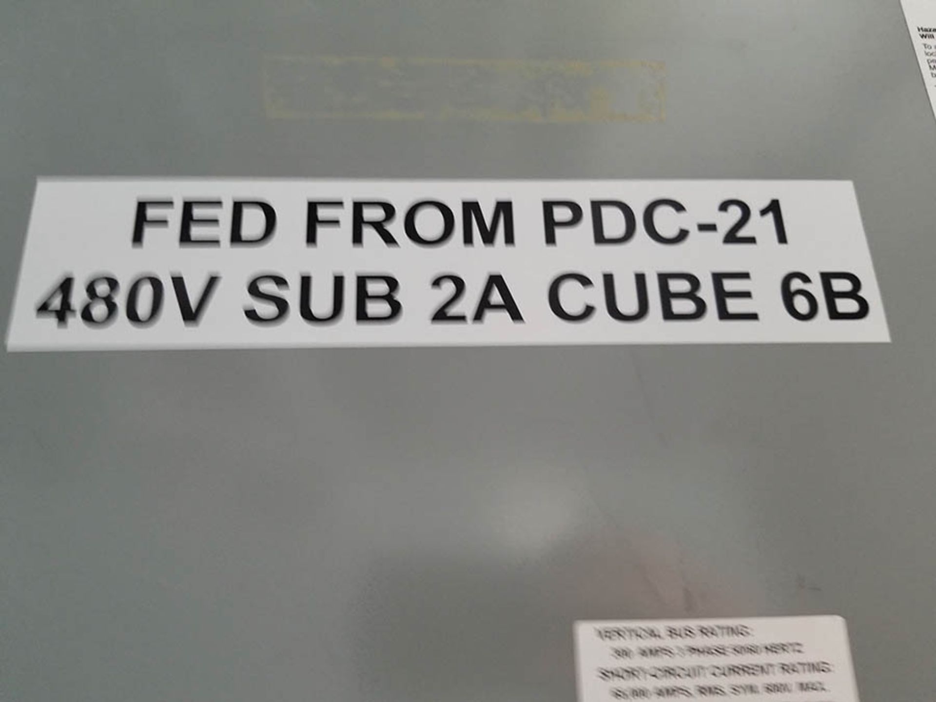 PDC-21 CONTENTS / SIEMENS 8 COLUMN, 6 BUCKET MCC UNIT, 800 HOR. BUS RATING, 300 VERT. BUS RATING, - Image 14 of 32