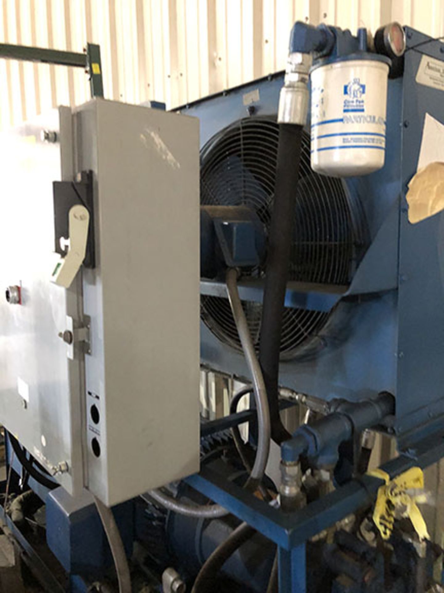 AMERICAN INDUSTRIAL HYDRAULIC PUMP UNIT, MODEL AC-35-3 HEAT EXCHANGER, 30 HP MOTOR, HIGH VARIANCE - Image 3 of 5