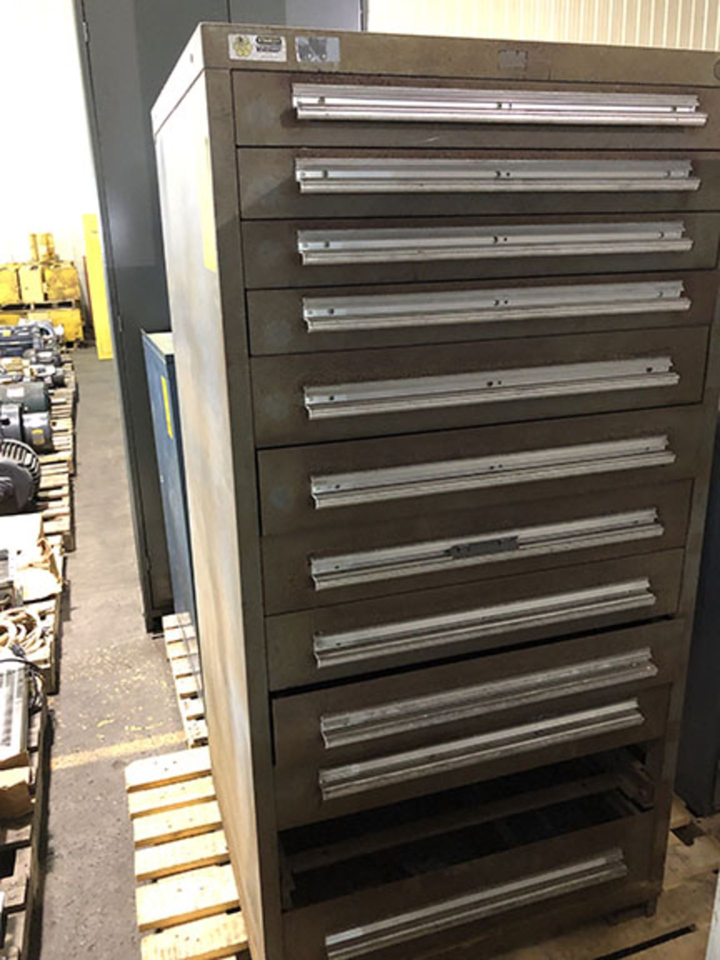 12-DRAWER STANLEY VIDMAR CABINET, 30 X 28 X 50 1/4" T