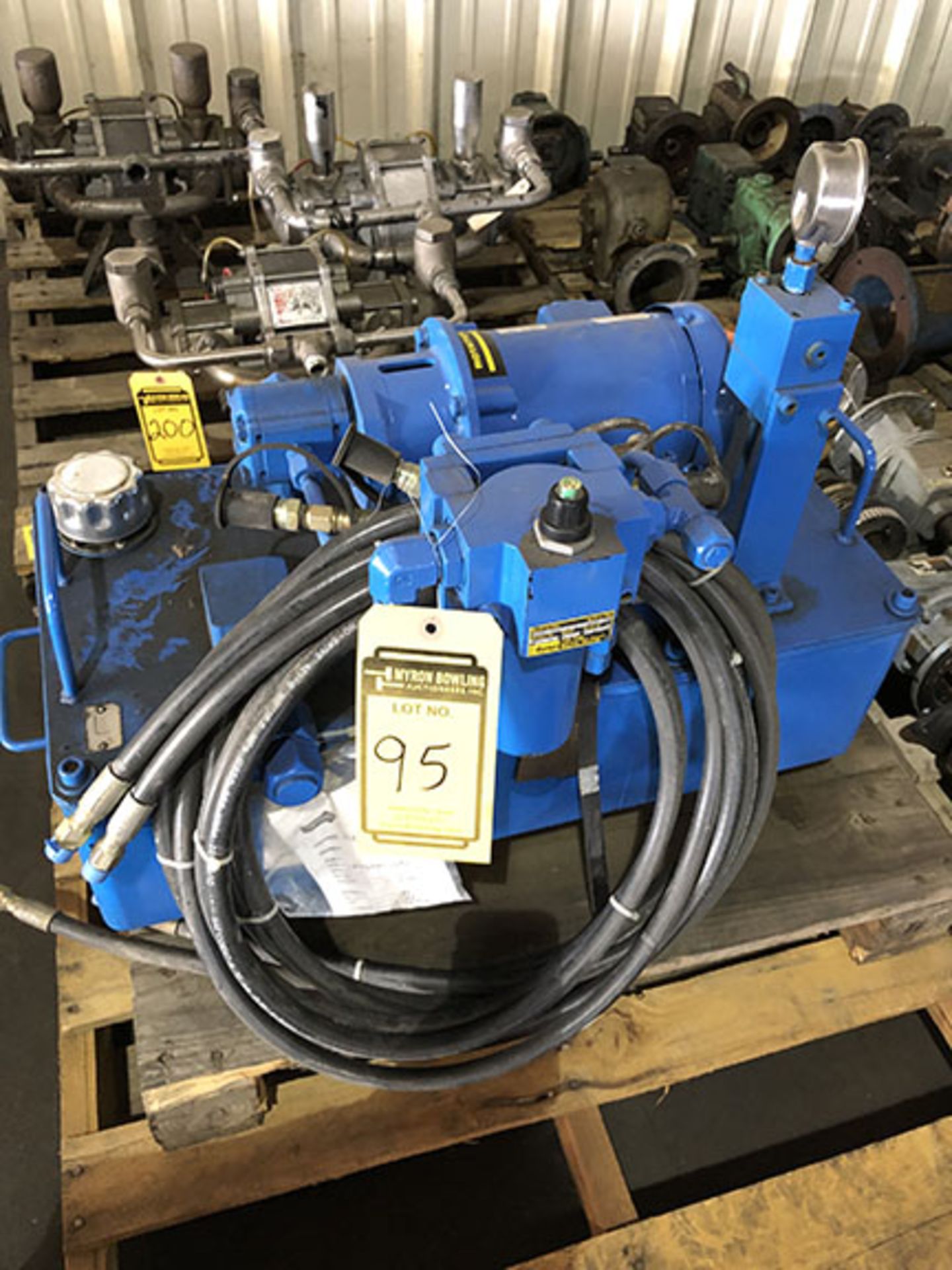 WESTERN FLUID POWER HYDRAULIC PUMP UNIT, 2.32 GPM, 1/2 HP MOTOR, PRESSURE GAUGE - Image 2 of 4