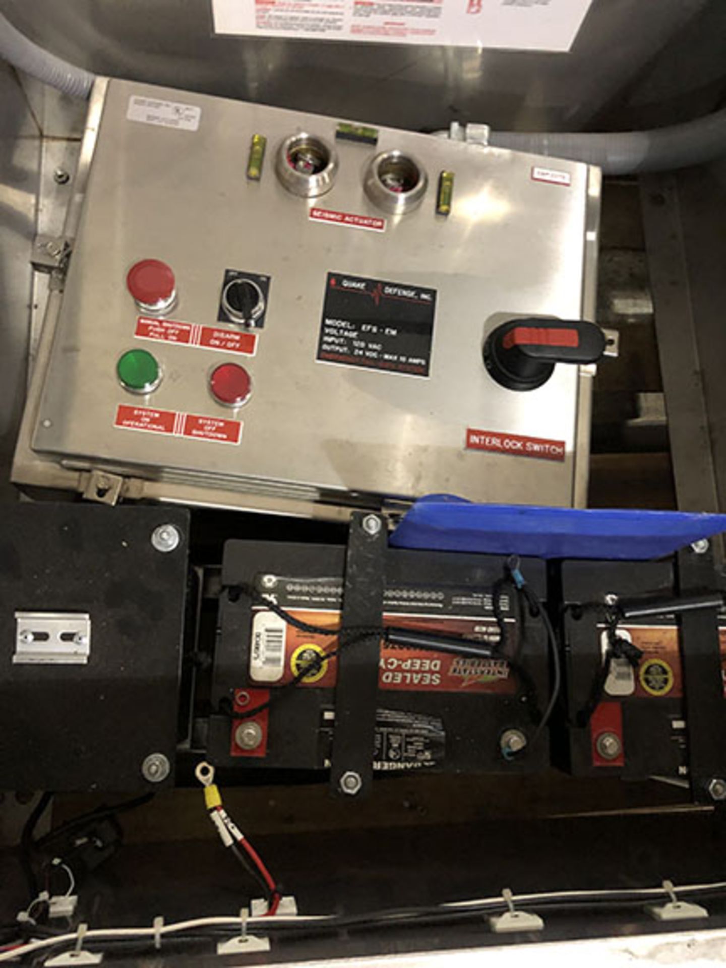 SEISMIC ACTUATOR; MODEL EFS-EM, INPUT 120VAC, OUTPUT 24VDC, MAX 10 AMP - Image 2 of 2