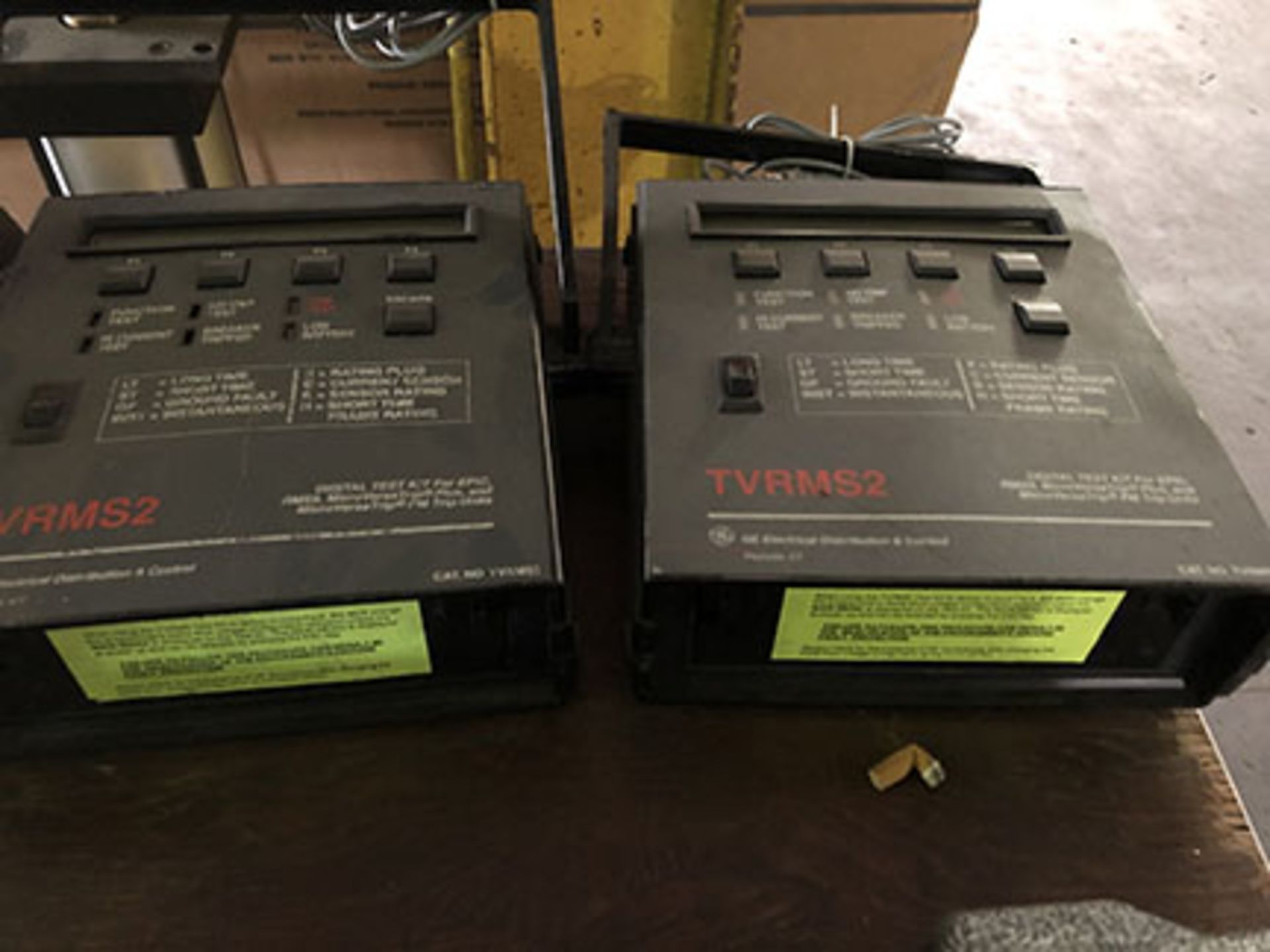 LOT OF (2) GE DIGITAL TEST KITS; MODEL TVRMS2