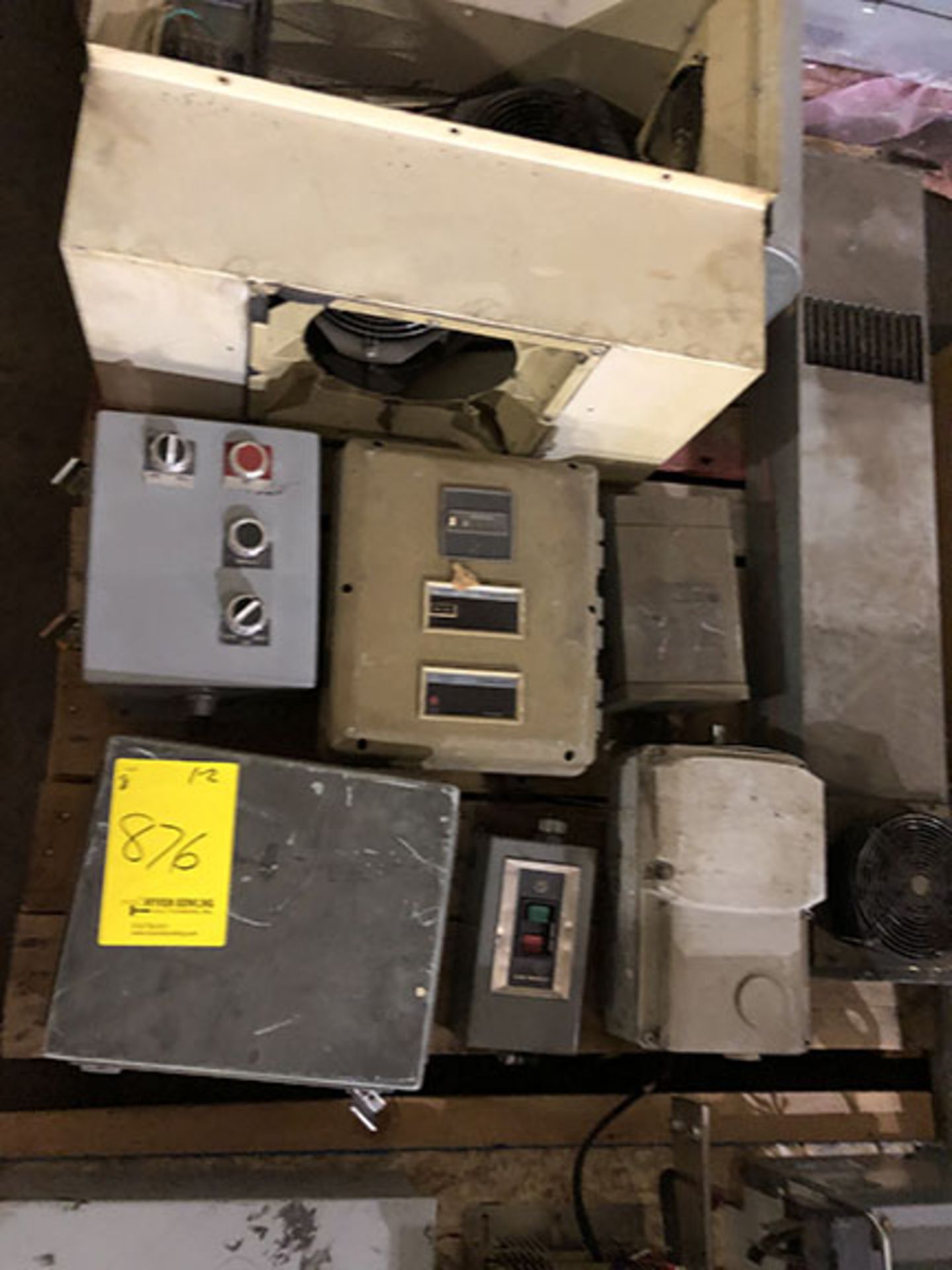 (2) SKIDS OF ASSORTED ELECTRICAL BREAKER BOXES AND CONTROL PANELS