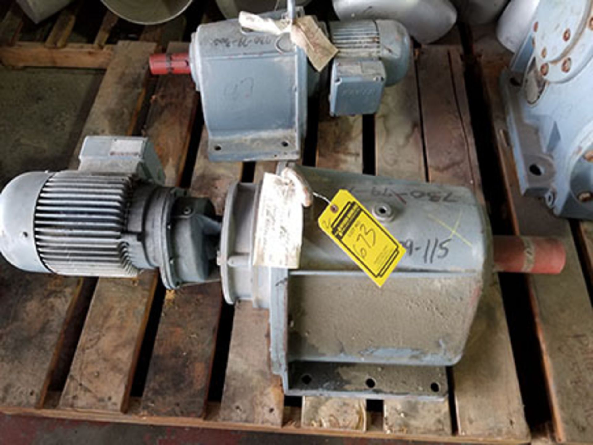 PALLET OF (2) EBERHARD BAUR GEAR MOTORS – AC GEARED MOTOR