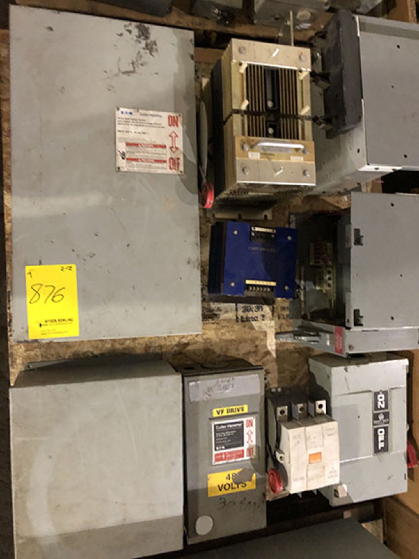 (2) SKIDS OF ASSORTED ELECTRICAL BREAKER BOXES AND CONTROL PANELS - Image 2 of 2