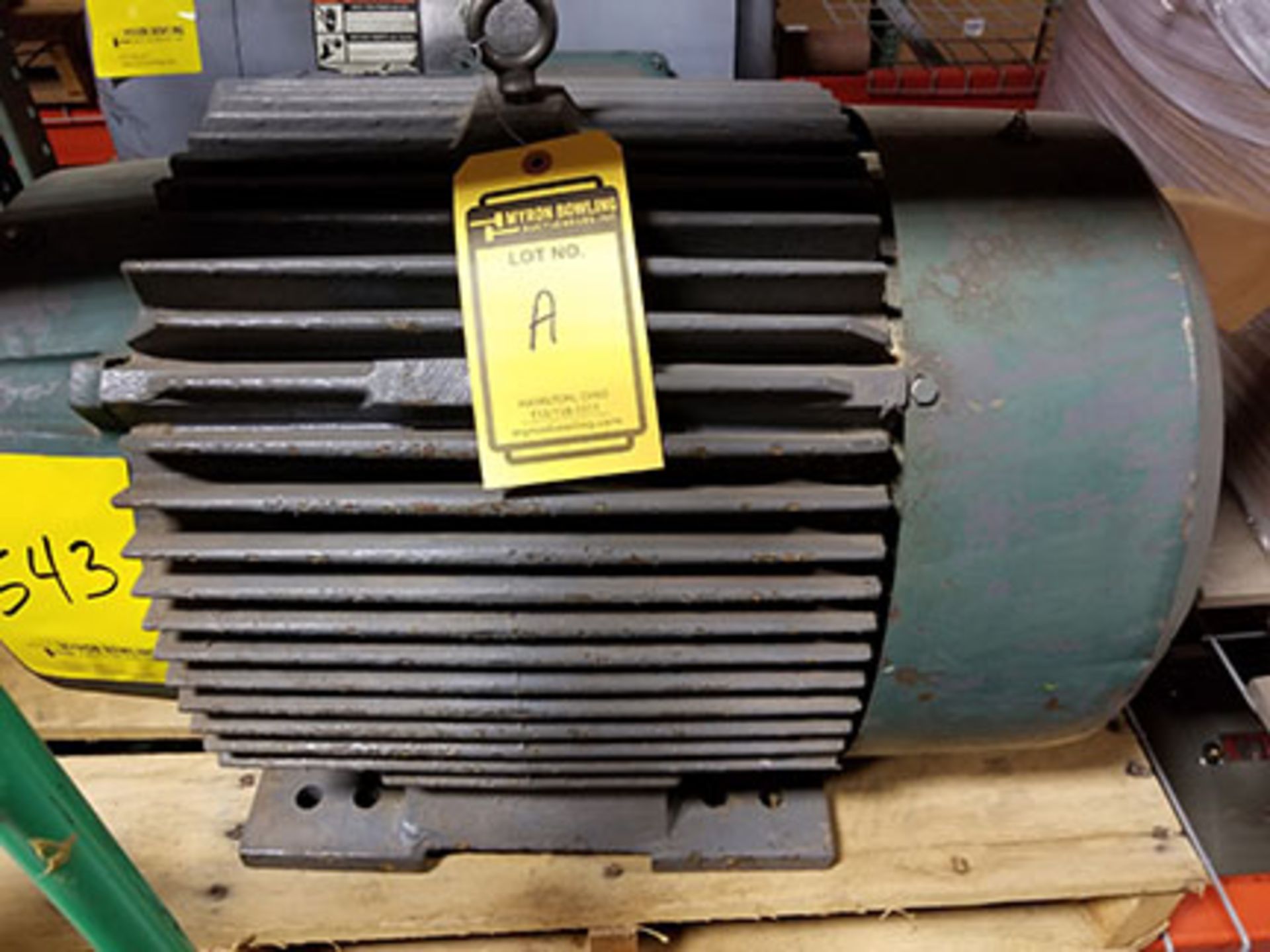 RELIANCE ELECTRIC 50HP, 1,765 RPM, 326T FRAME, 230/460V ELECTRIC MOTOR - Image 2 of 4