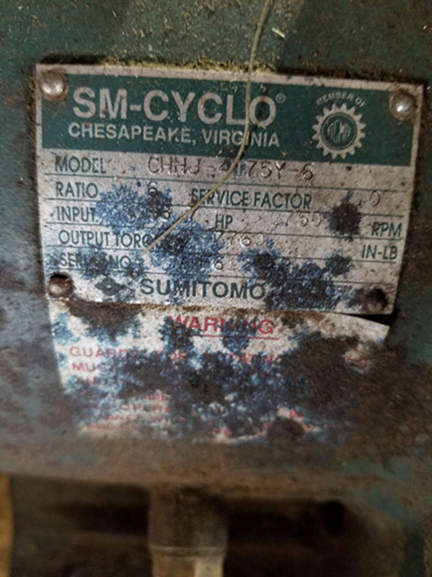 PALLET OF (5) GEAR BOXES / GEAR REDUCER ( SOME WITH SPROCKET GEARS )-  SM-CYCLO, 6 RATIO, 1,750 - Image 14 of 14