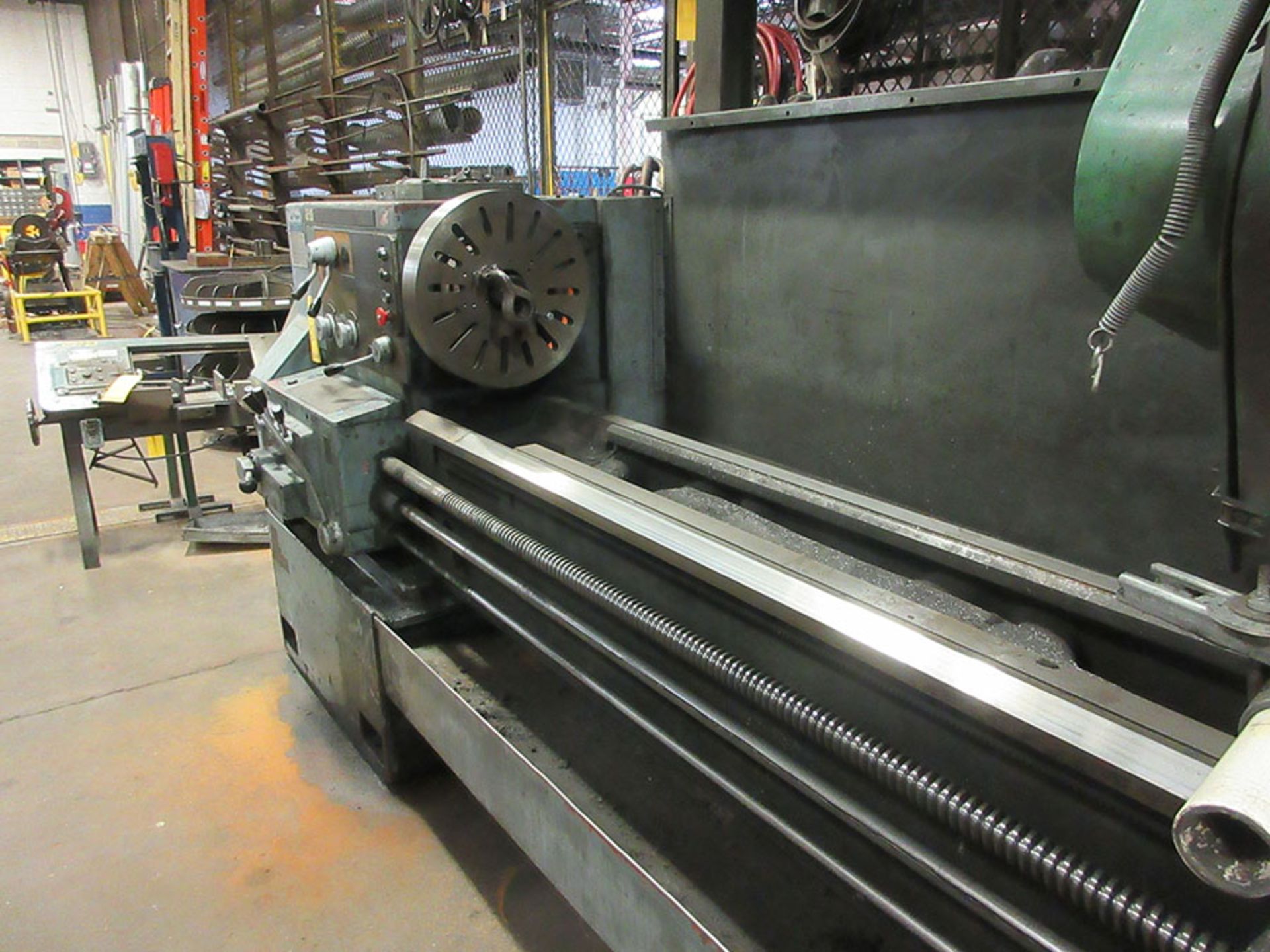 POLAMCO HORIZONTAL GAP BED ENGINE LATHE; 144'' BED, 10'' SWING OVER BED, 20'' SWING, MODEL YOJ50, - Image 2 of 3