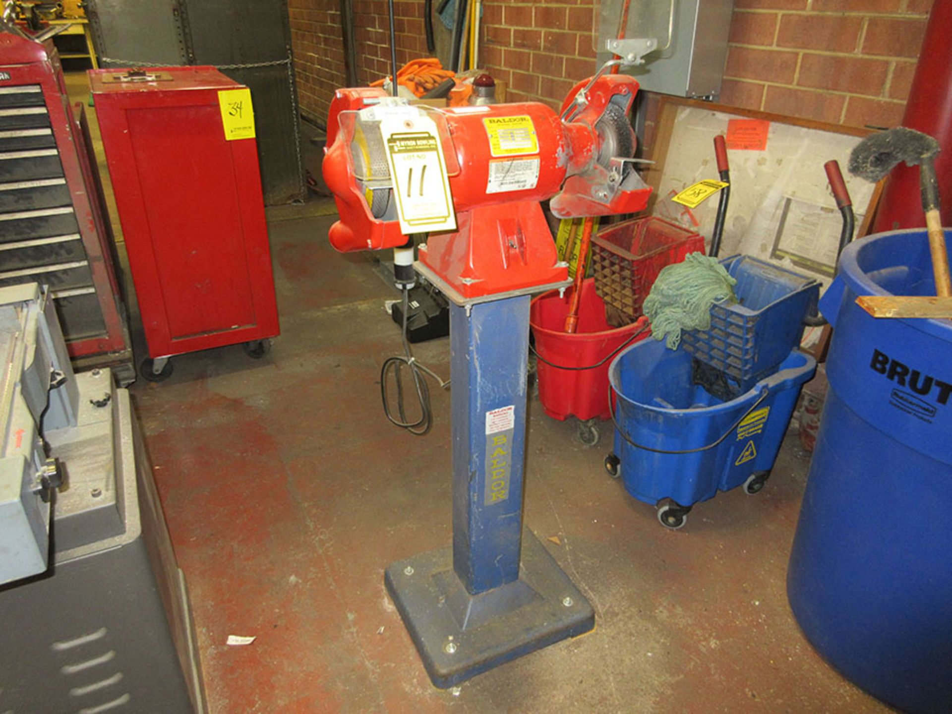 BALDOR 3/4 HP 7'' PEDESTAL GRINDER; S/N 197555