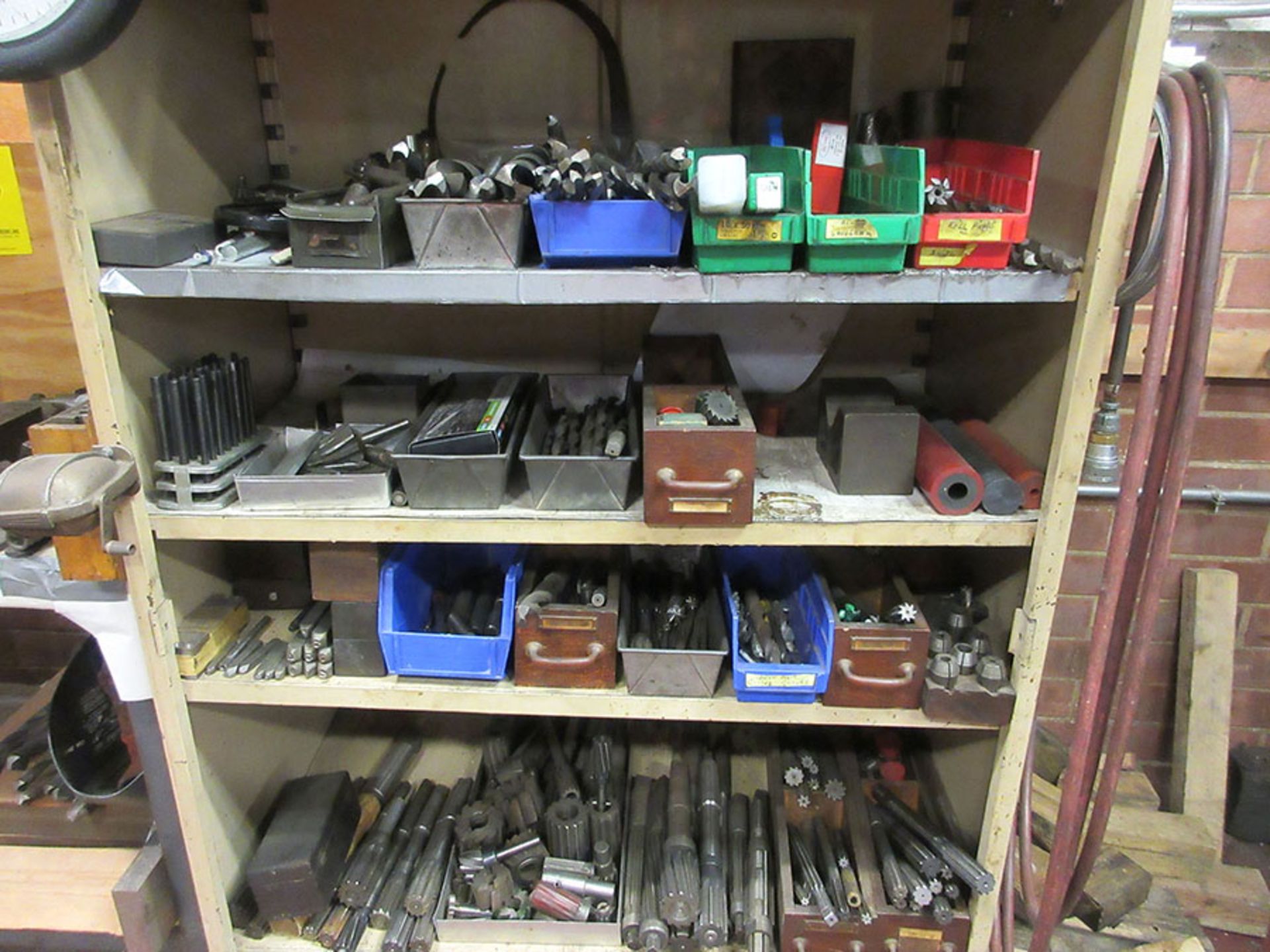 (2) SHELF UNITS WITH CONTENT; DRILL BITS, END MILLS, AND REAMERS - Image 2 of 2