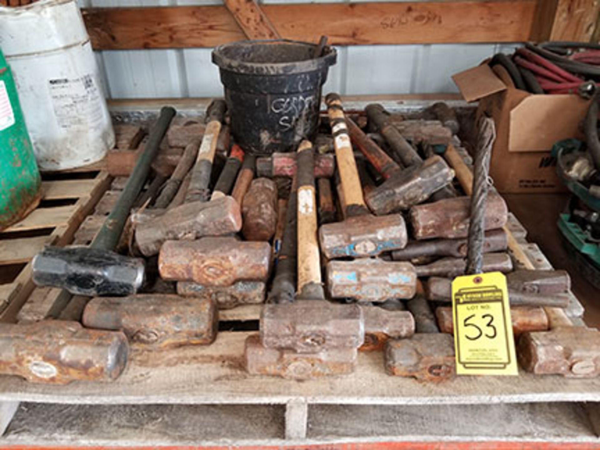 PALLET OF (15+) SLEDGE HAMMERS
