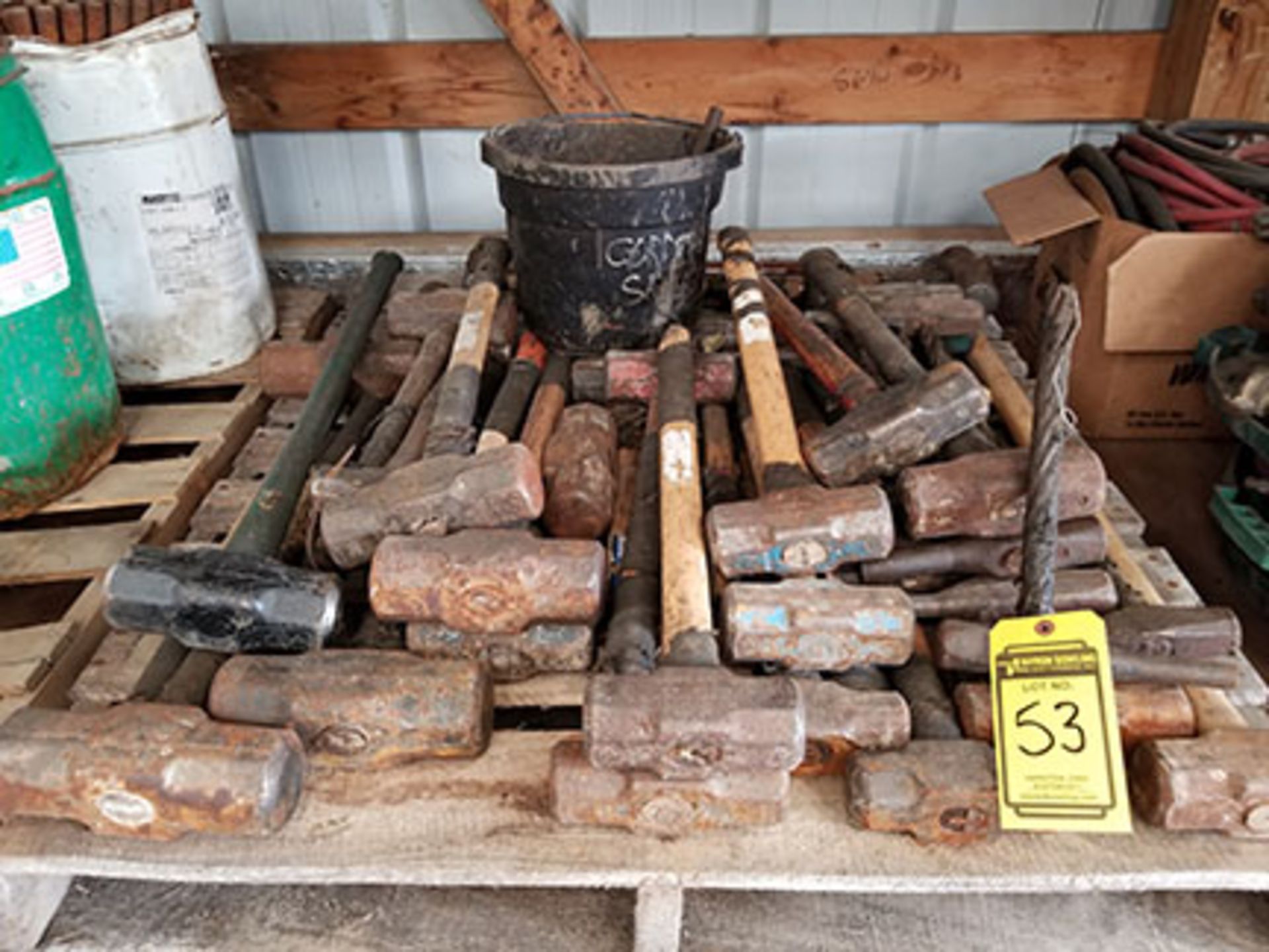PALLET OF (15+) SLEDGE HAMMERS - Image 2 of 4