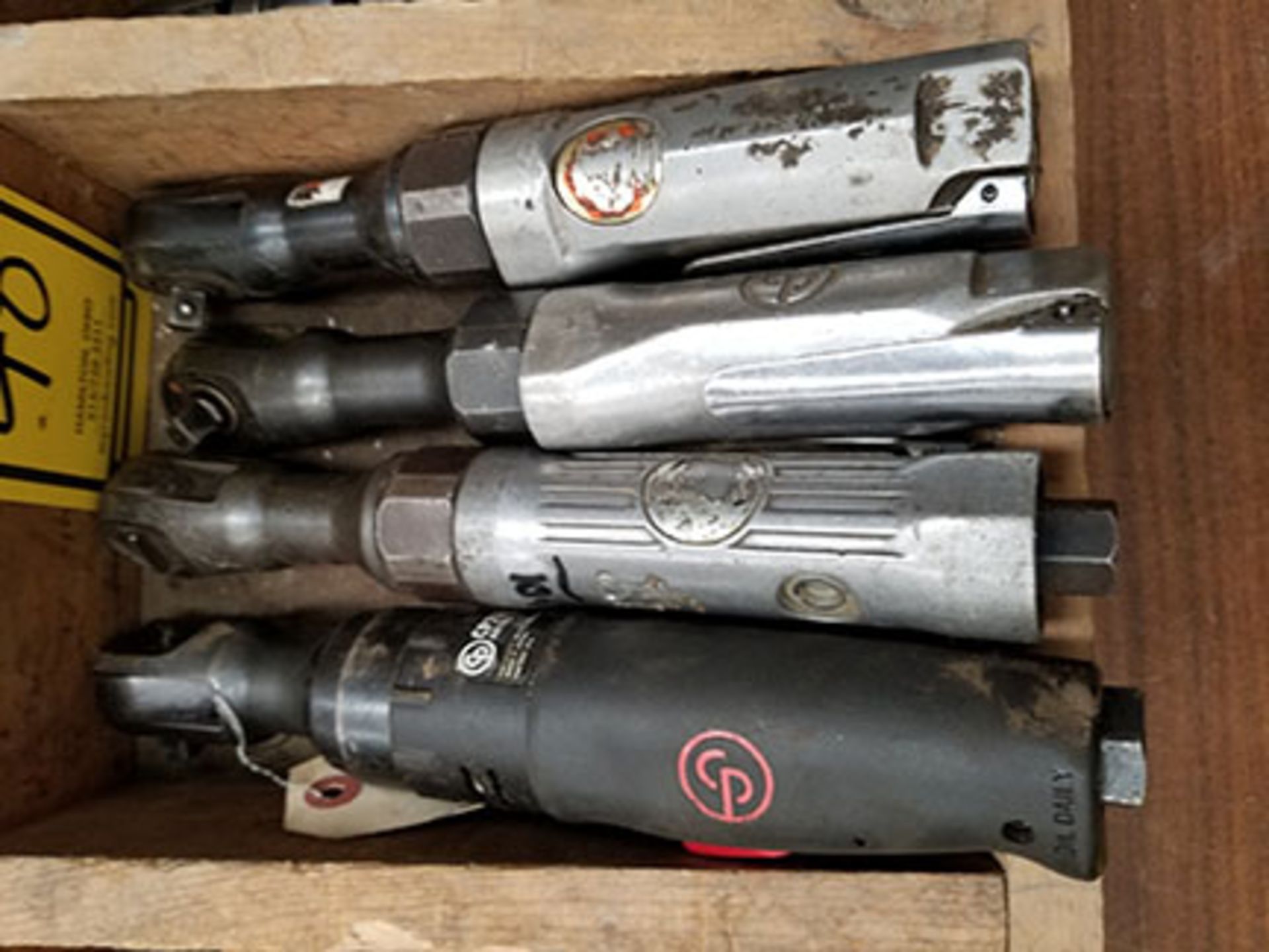 (4) CP & VARIOUS TYPE PNEUMATIC RATCHETS, 3/8 DRIVE